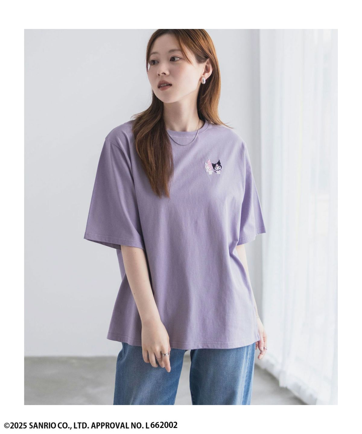 サンリオキャラクターズ マイメロディ クロミ ワンポイント刺繍Tシャツ レディース ネコポス 対応商品