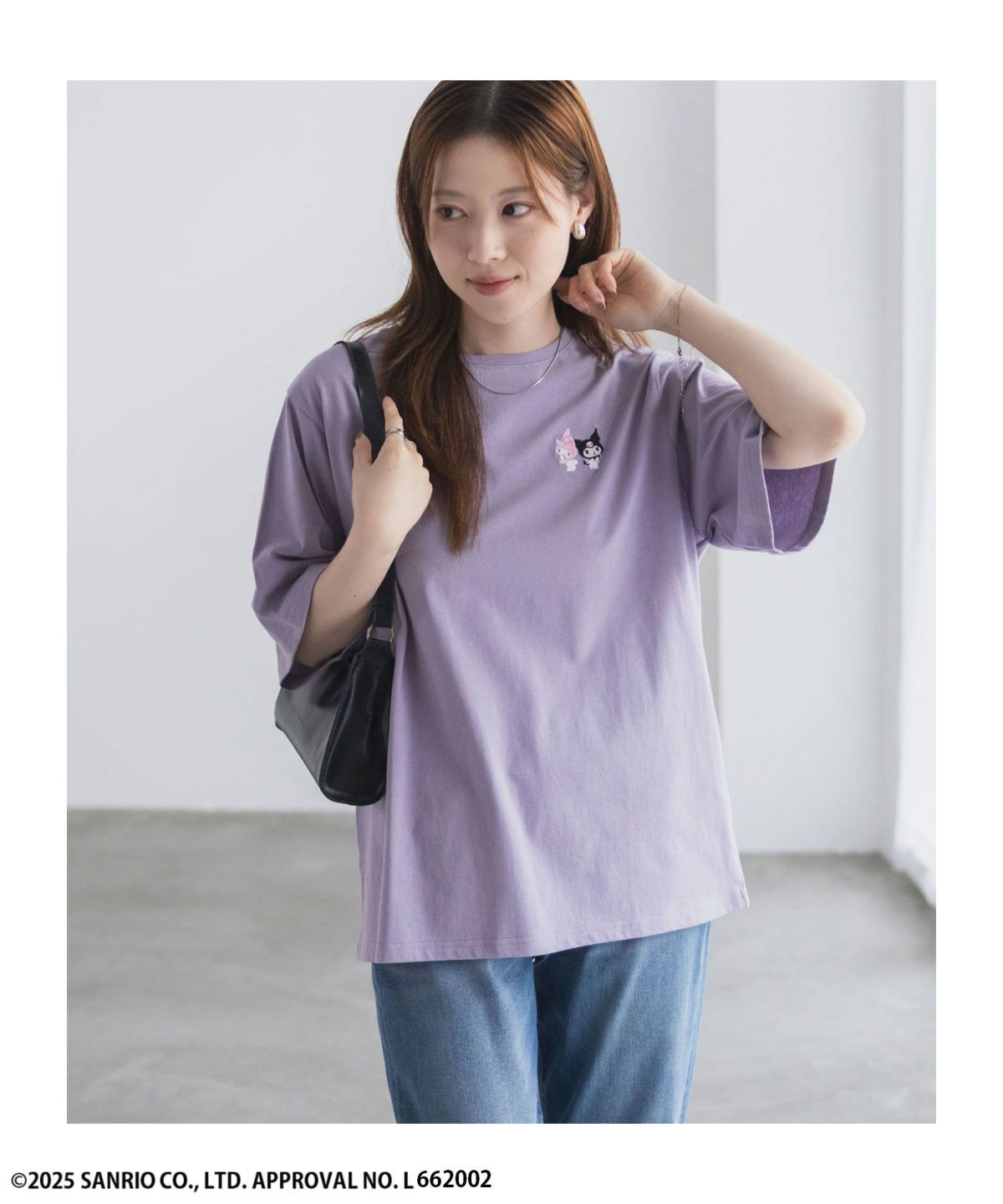 サンリオキャラクターズ マイメロディ クロミ ワンポイント刺繍Tシャツ レディース ネコポス 対応商品