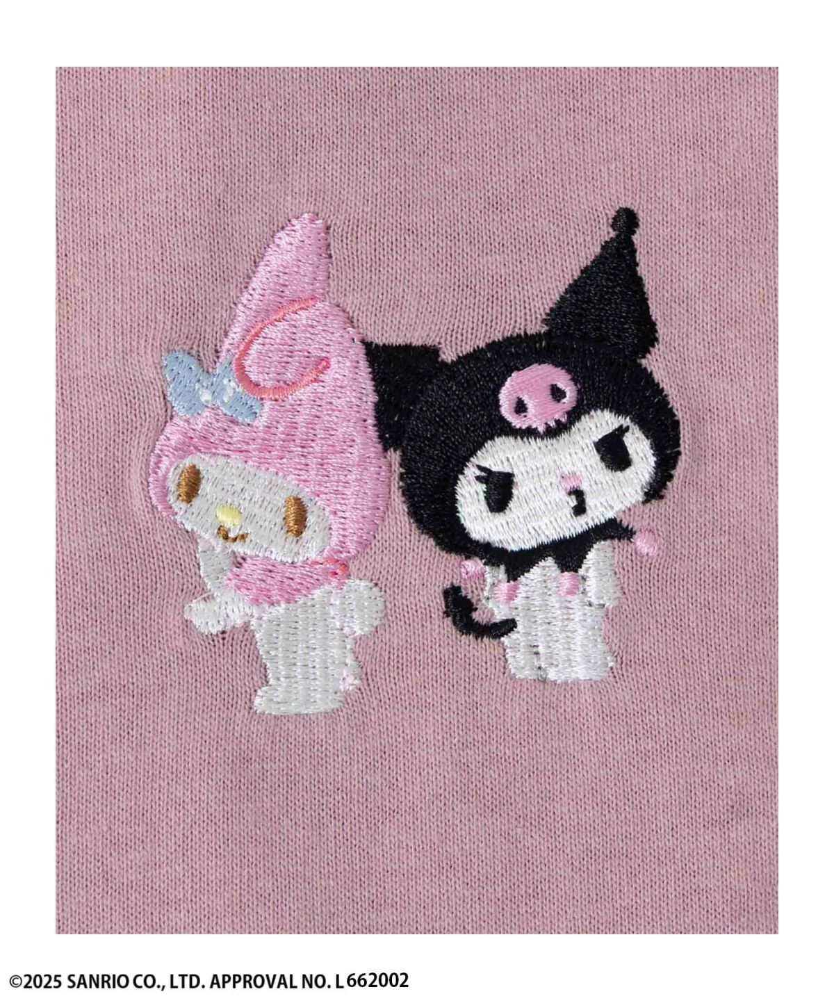 サンリオキャラクターズ マイメロディ クロミ ワンポイント刺繍Tシャツ レディース ネコポス 対応商品