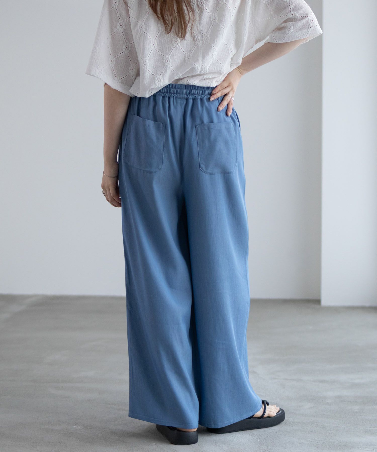nAvy イージーワイドパンツ レディース