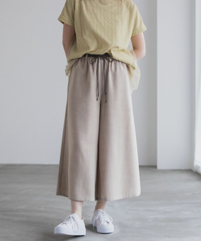 nAvy  ベルト付きワイドクロップドパンツ レディース商品画像-20