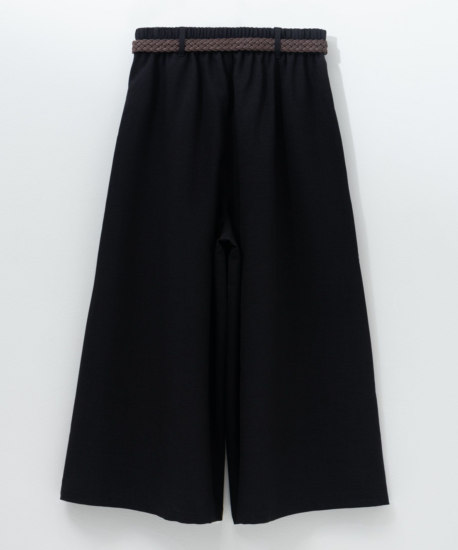 nAvy ベルト付きワイドクロップドパンツ レディース