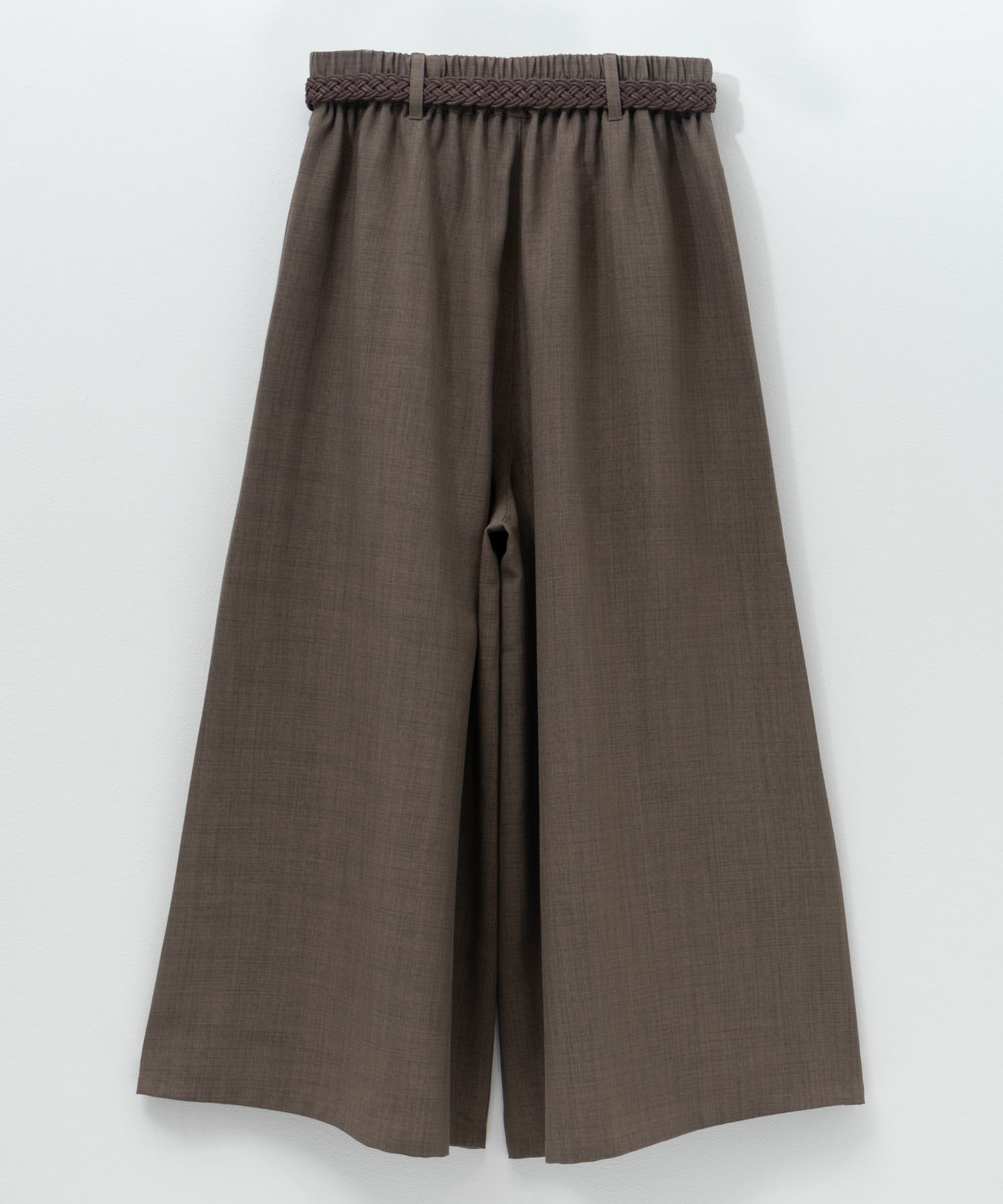 nAvy ベルト付きワイドクロップドパンツ レディース