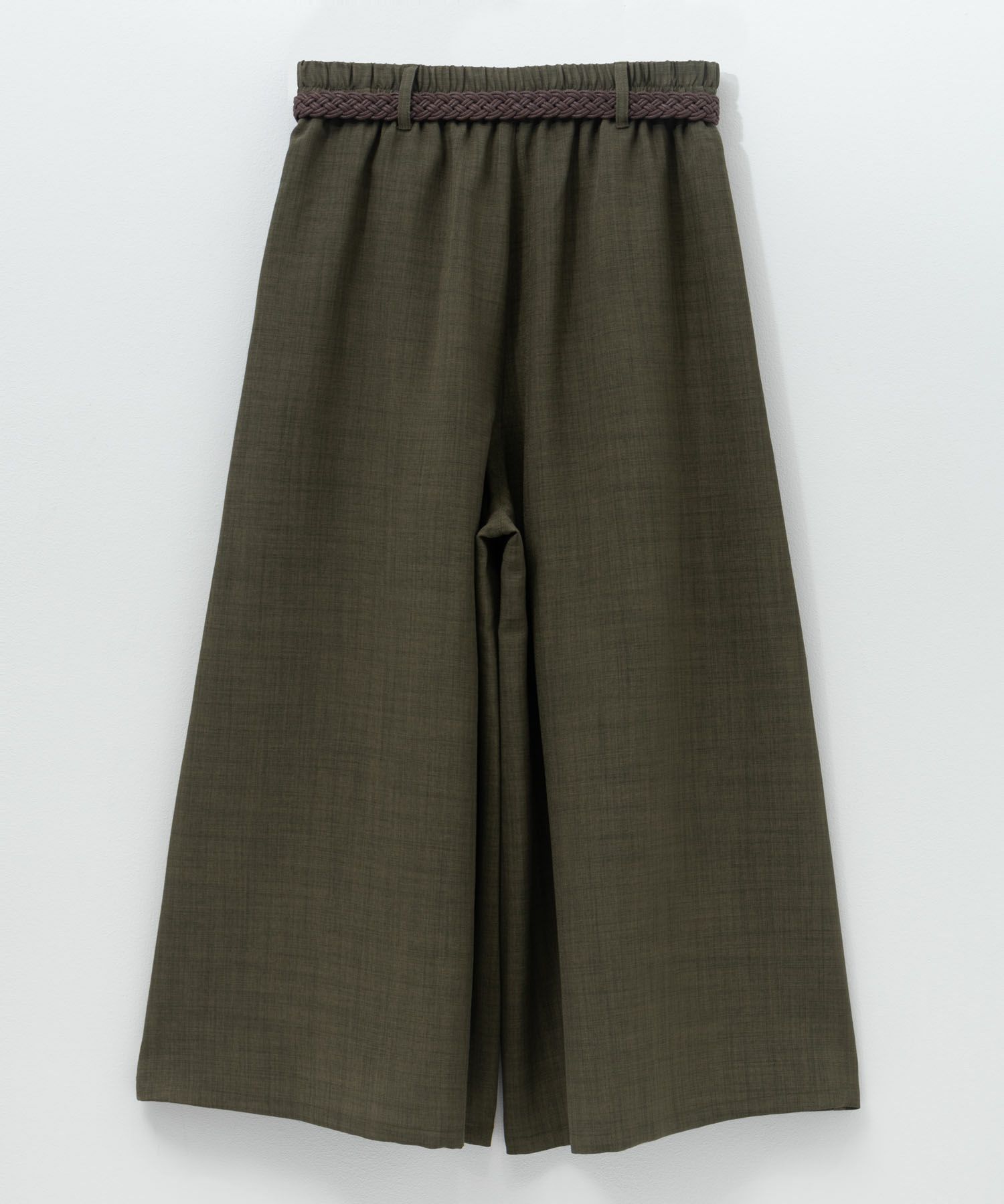 nAvy ベルト付きワイドクロップドパンツ レディース