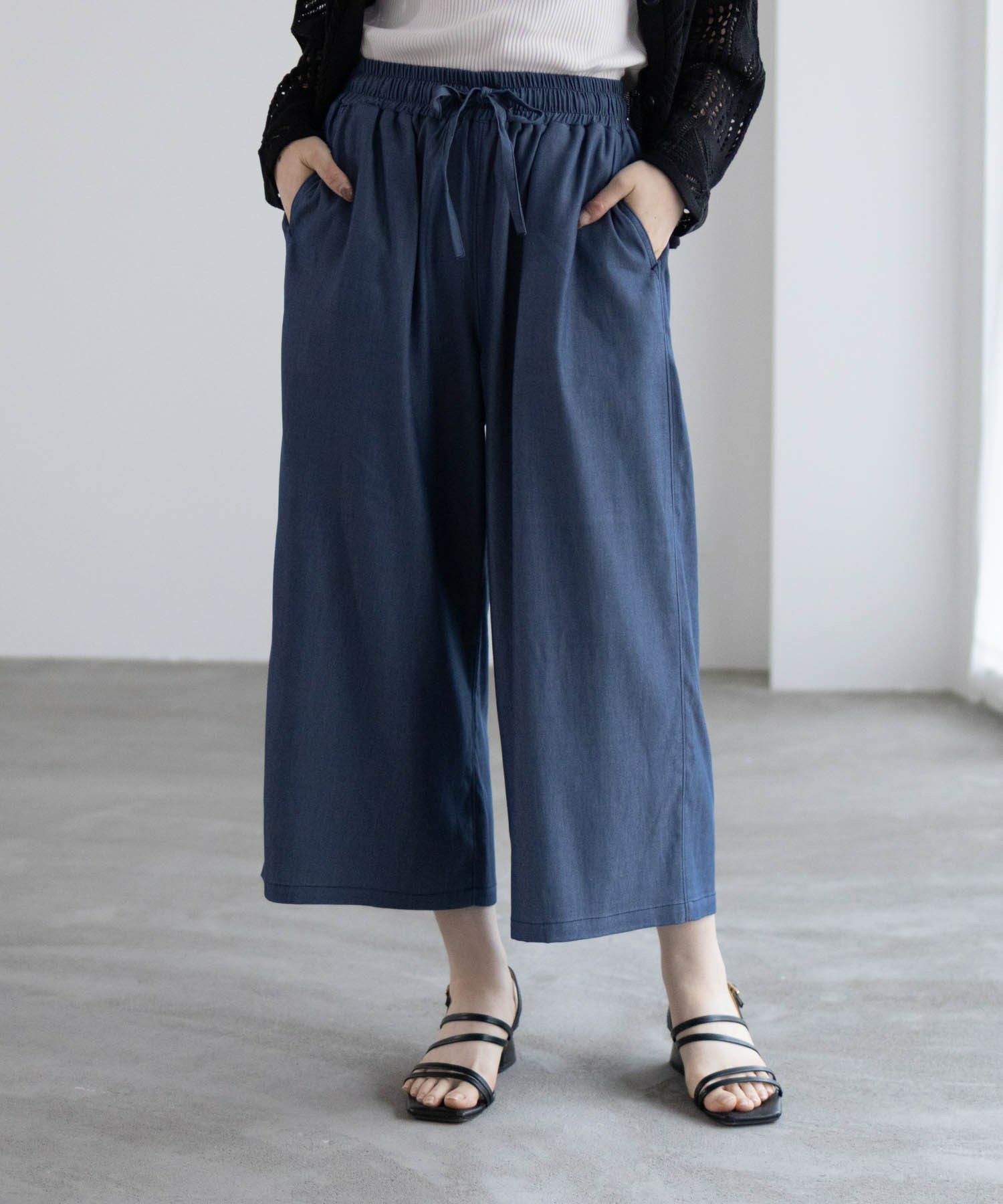 nAvy イージークロップドパンツ レディース