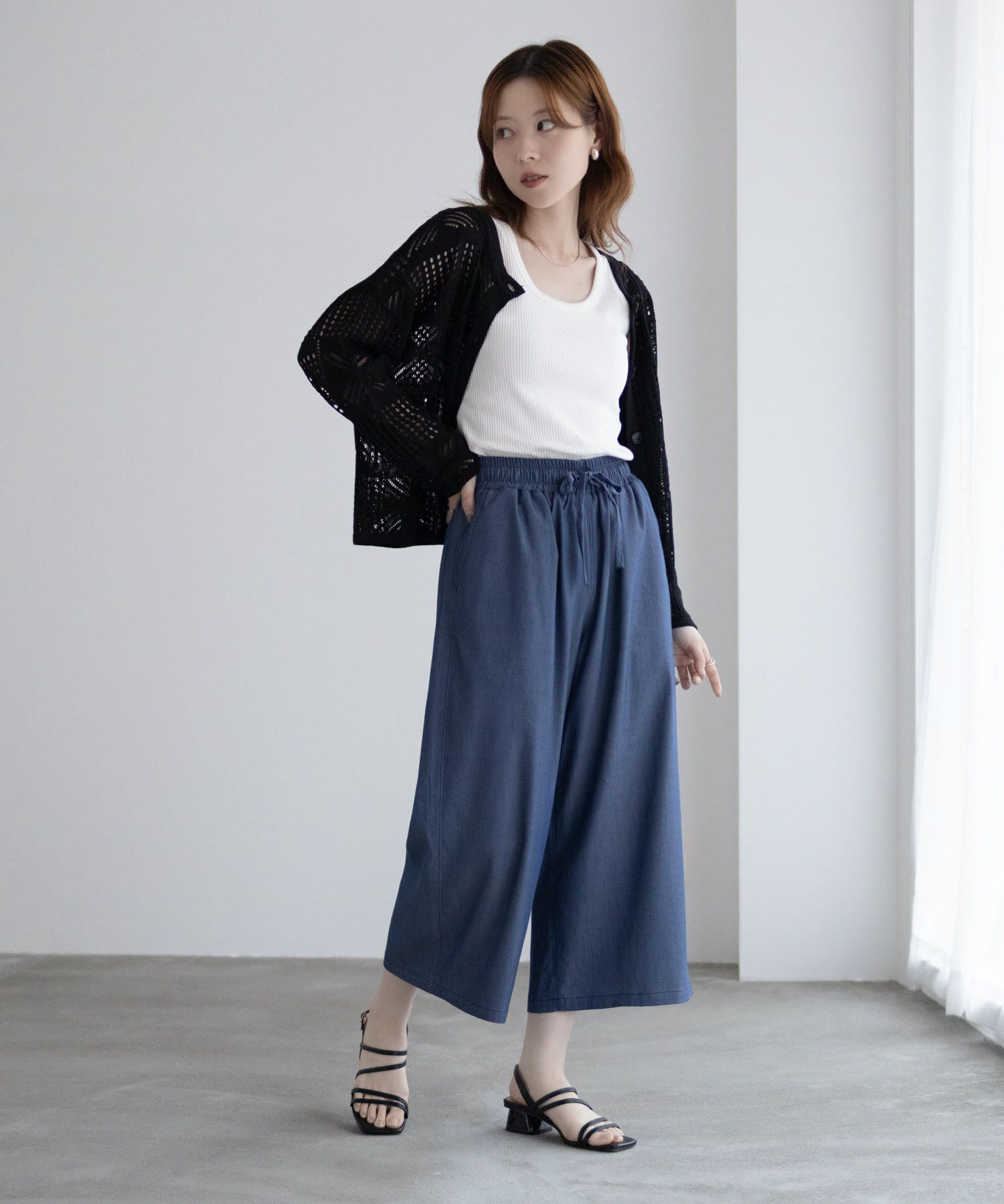 nAvy  イージークロップドパンツ レディース商品画像-21