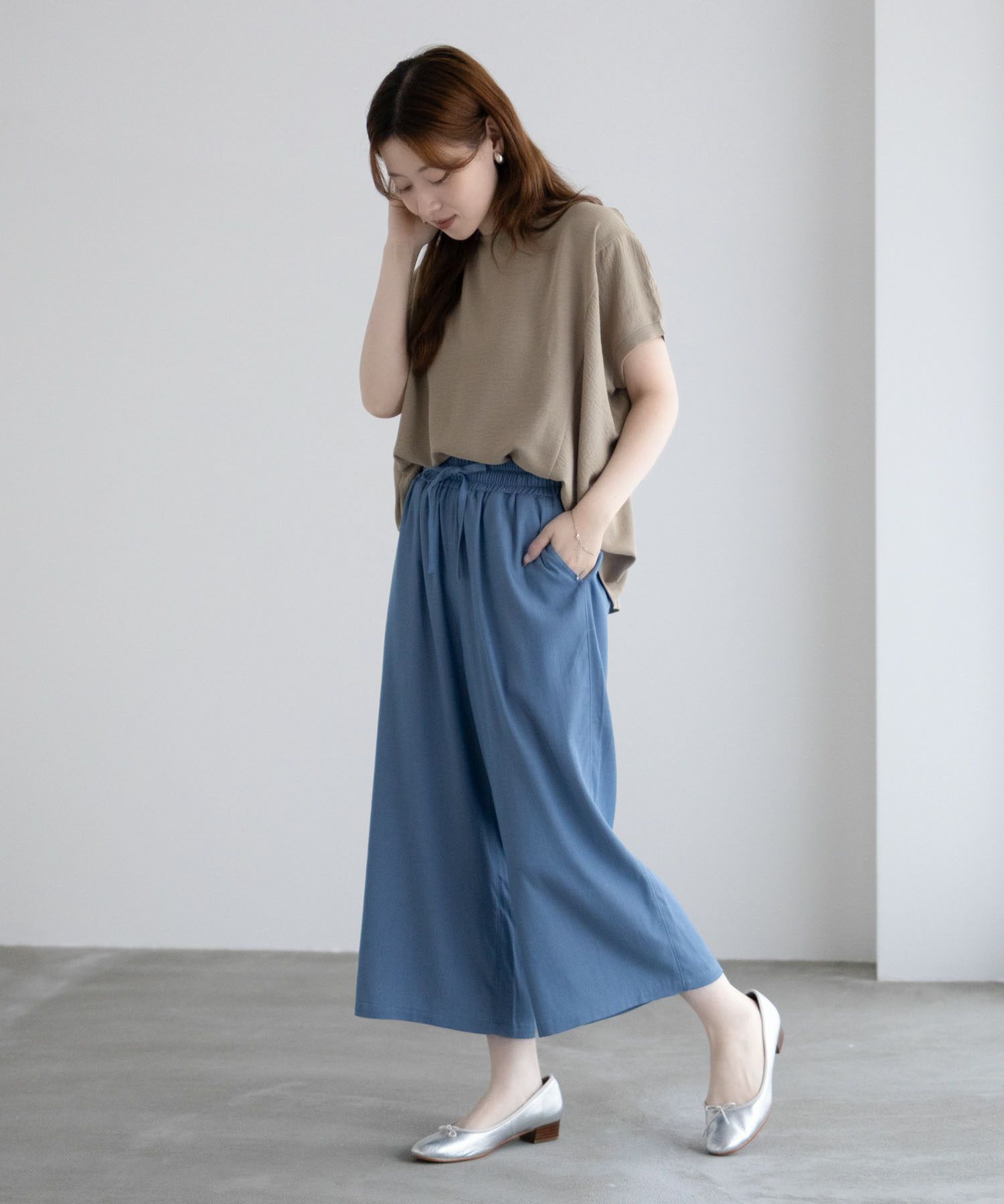 nAvy イージークロップドパンツ レディース