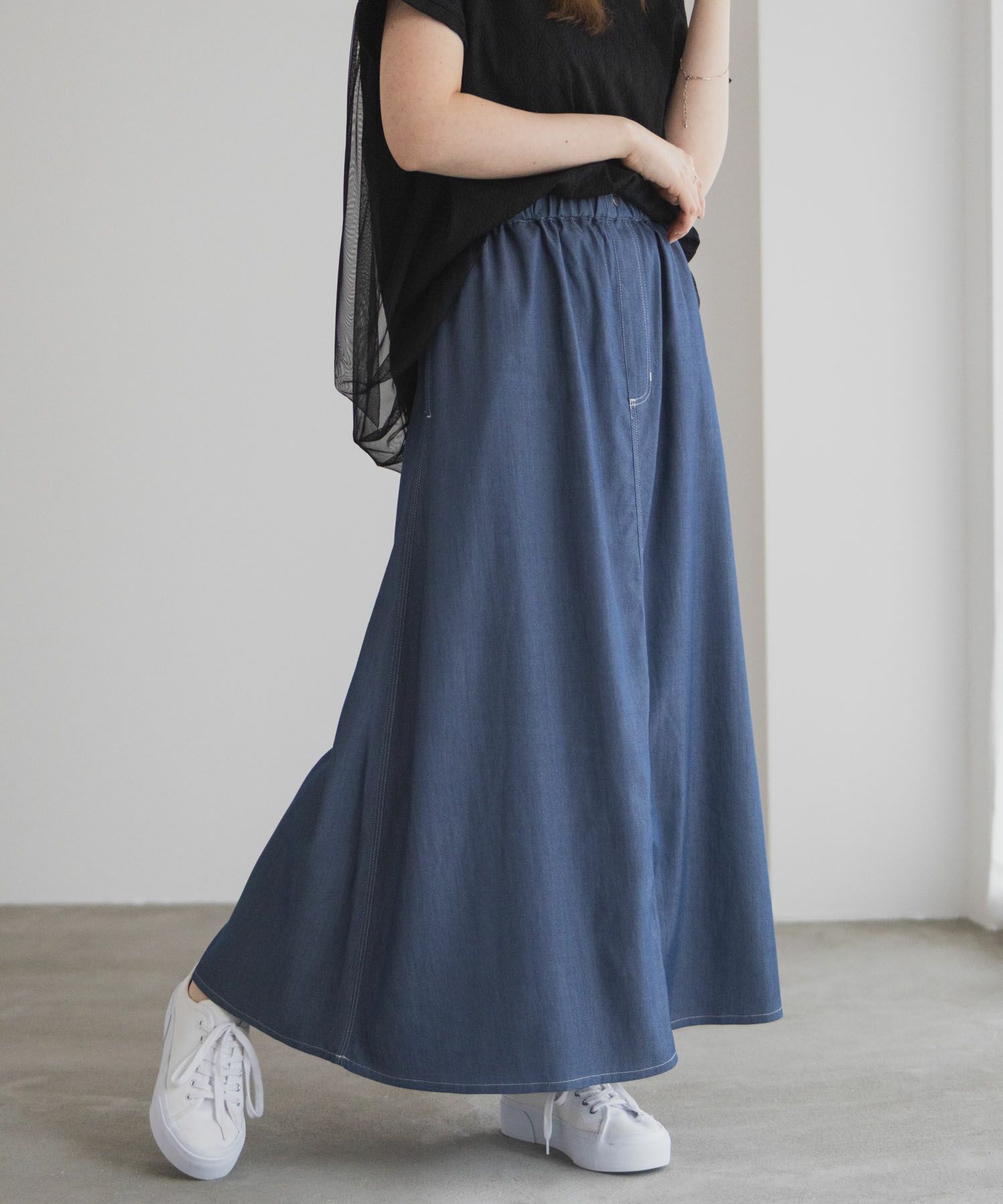 nAvy イージースカート レディース