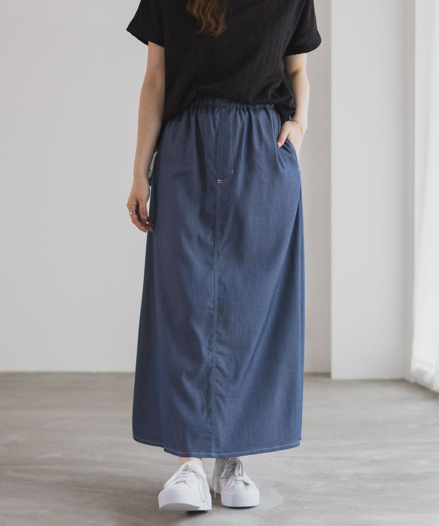 nAvy イージースカート レディース