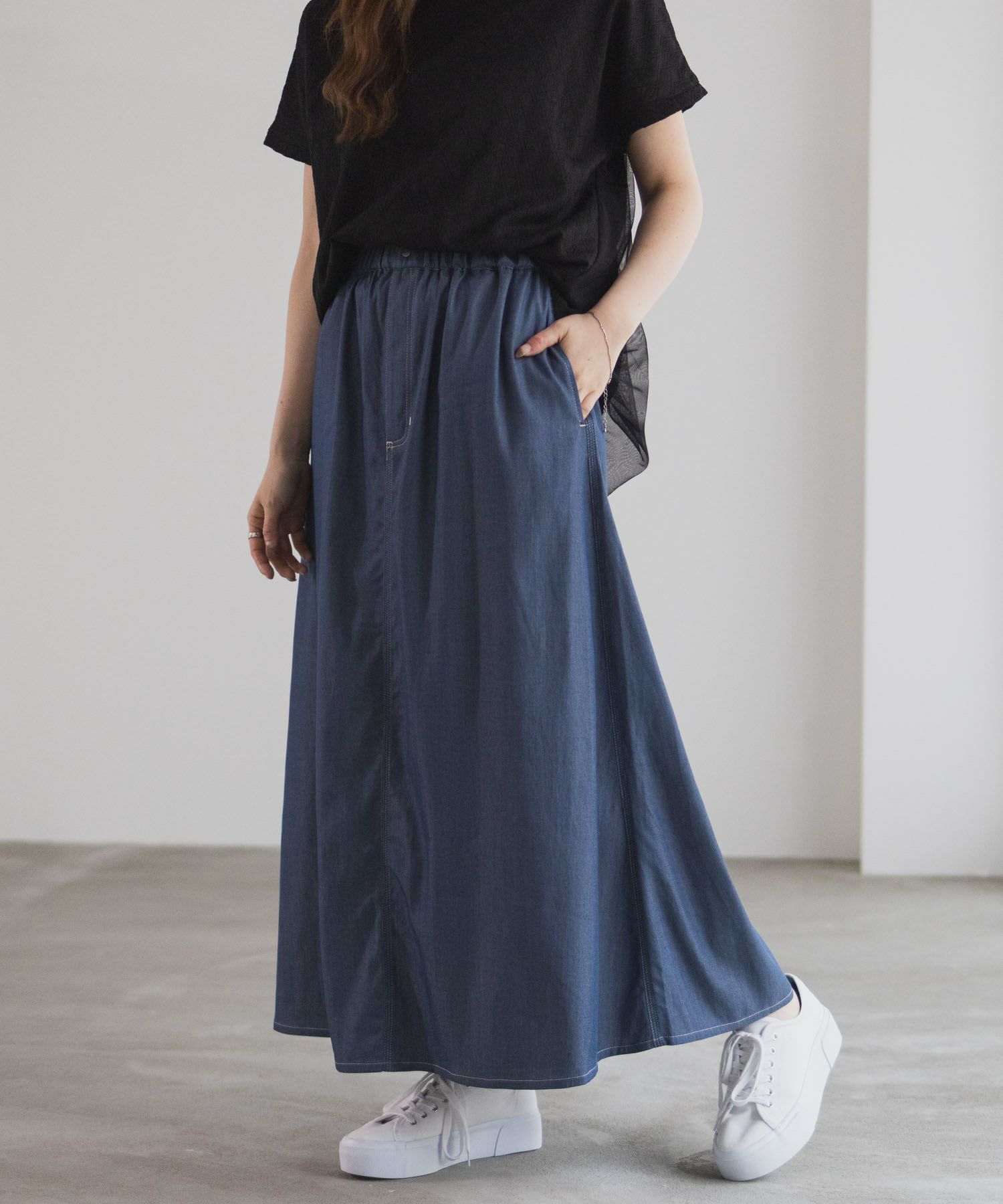 nAvy イージースカート レディース