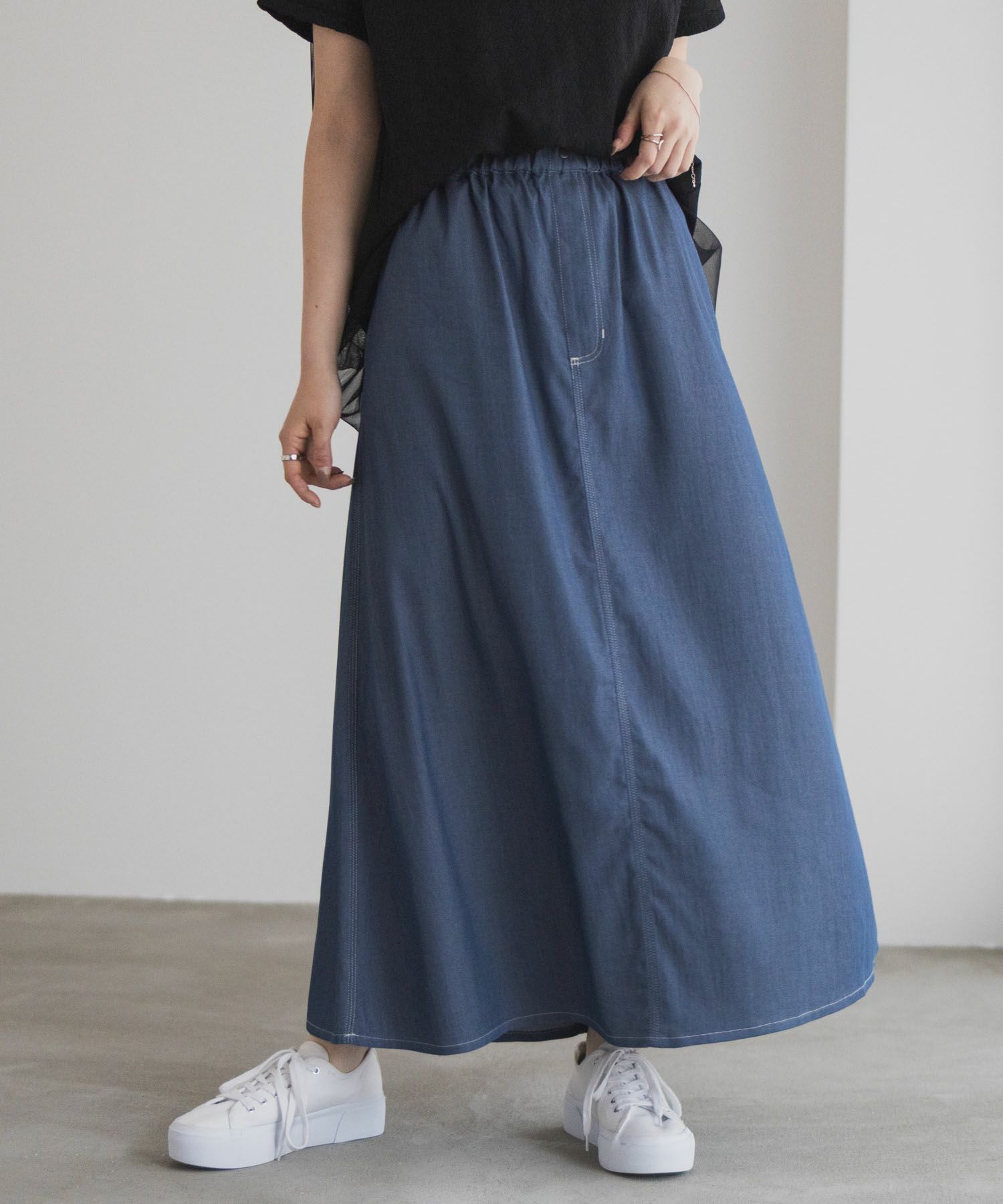nAvy イージースカート レディース