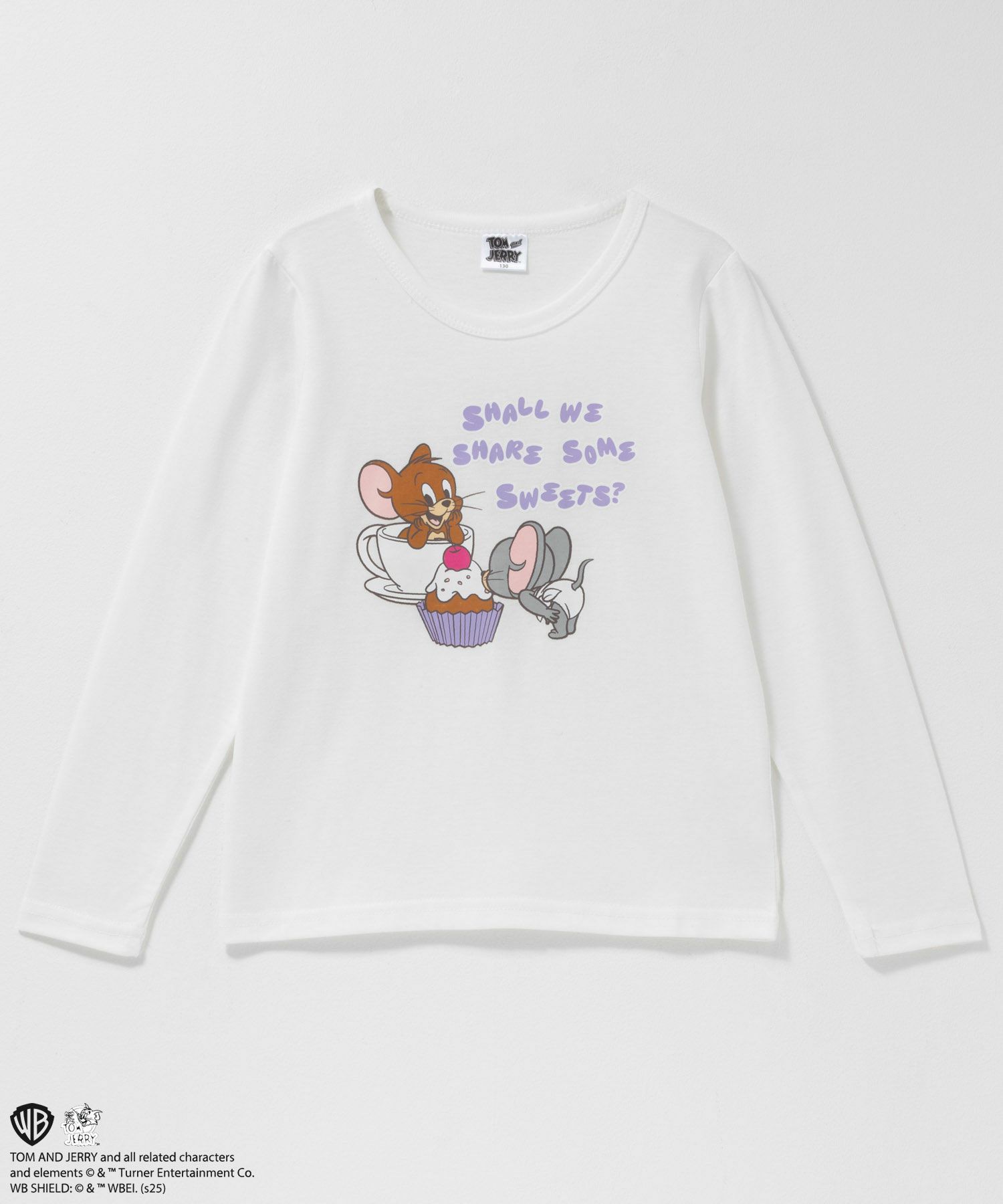 Tom and Jerry プリント長袖Tシャツ キッズ メール便 対応商品商品画像-1