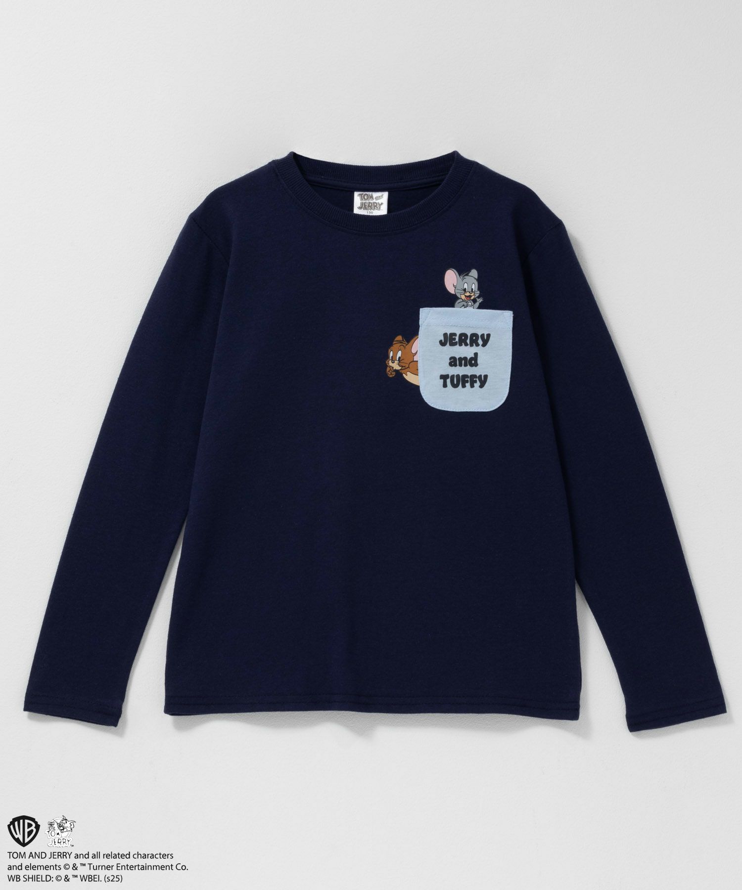 Tom and Jerry プリント長袖Tシャツ キッズ メール便 対応商品商品サムネイル-1