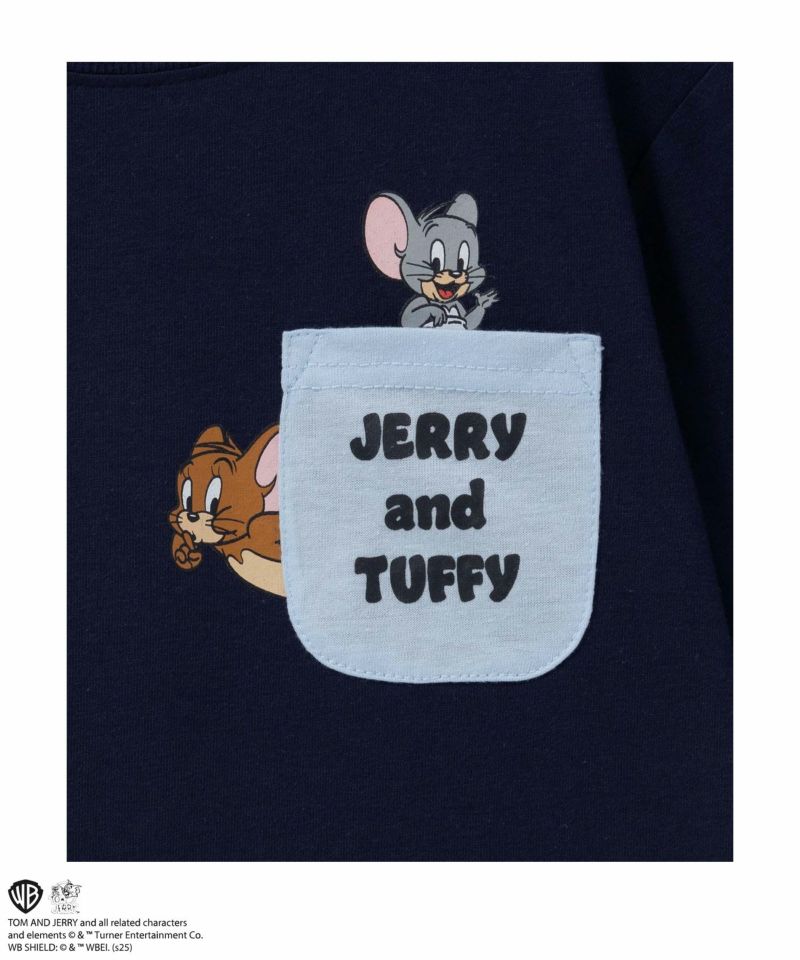 Tom and Jerry プリント長袖Tシャツ キッズ メール便 対応商品商品画像-3