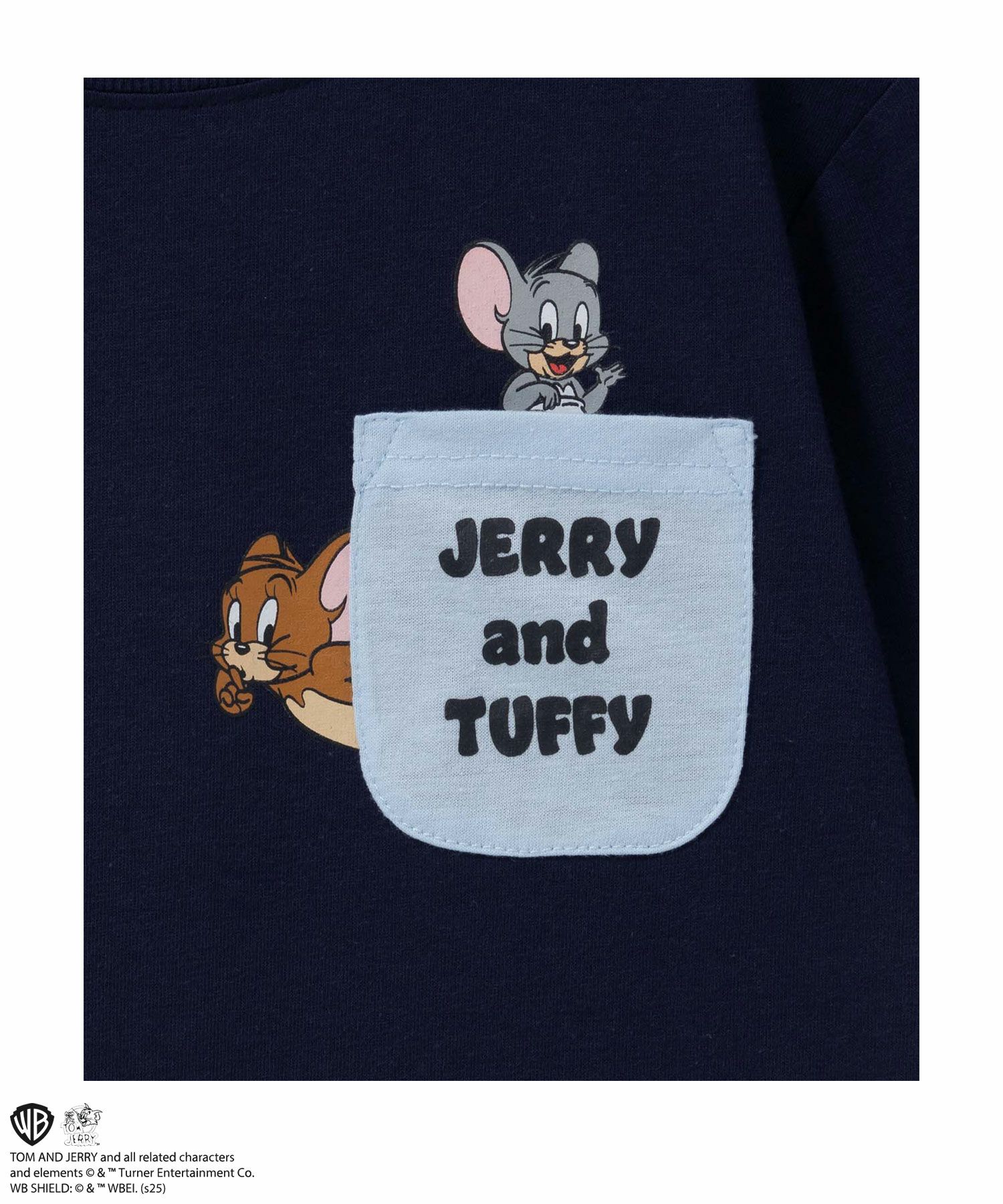 Tom and Jerry プリント長袖Tシャツ キッズ ネコポス 対応商品