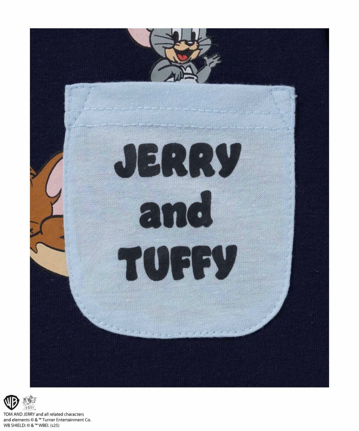 Tom and Jerry プリント長袖Tシャツ キッズ ネコポス 対応商品