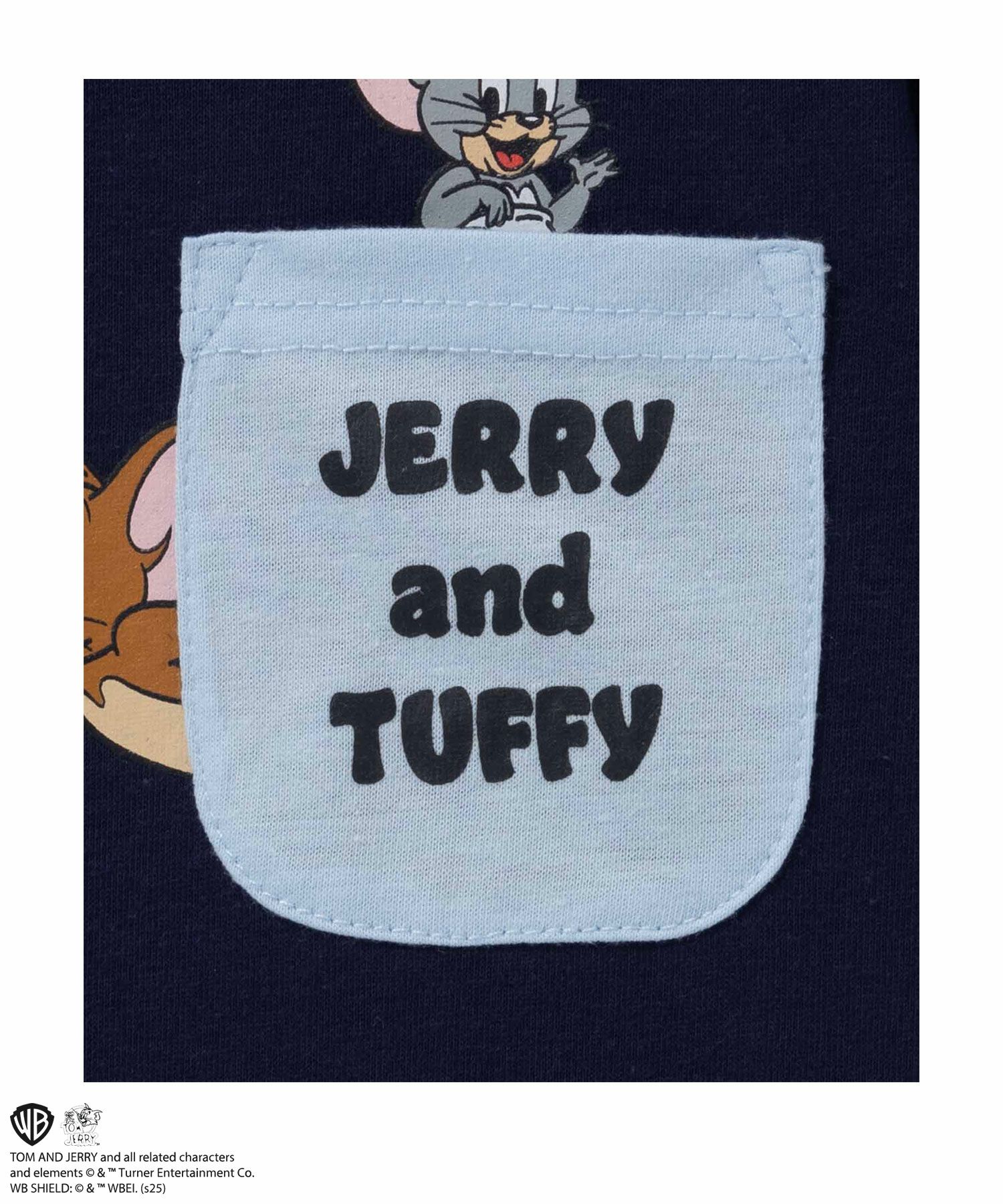 Tom and Jerry プリント長袖Tシャツ キッズ ネコポス 対応商品