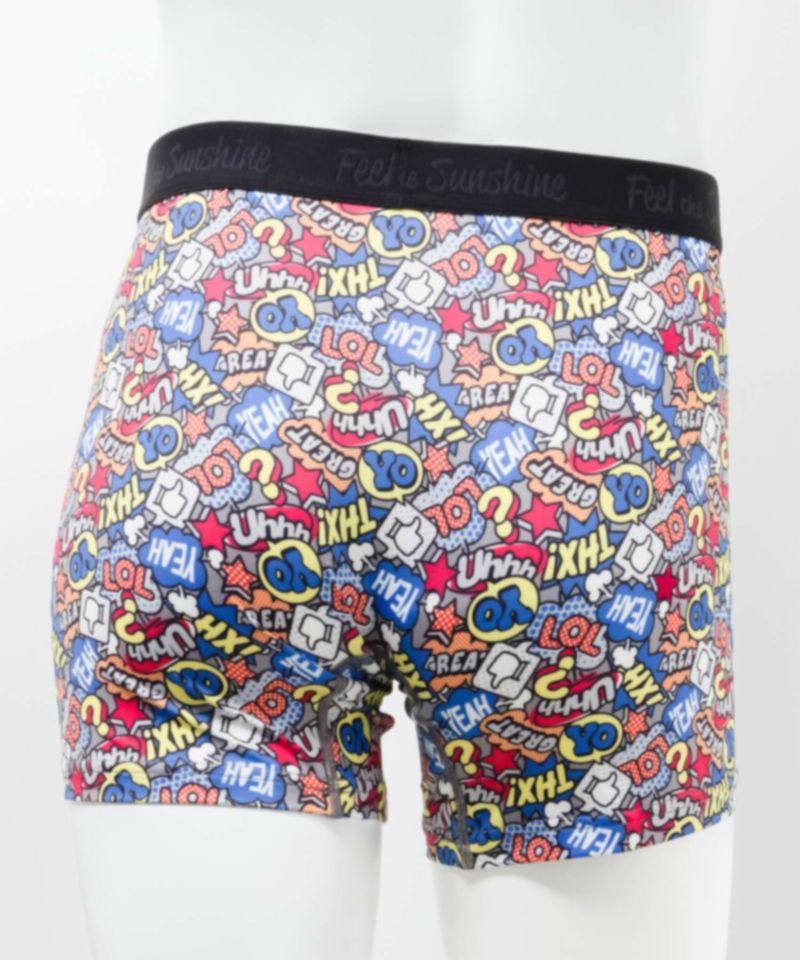 NAVY  メッシュボクサーパンツ ロゴ柄 メンズ メール便 対応商品商品画像-3