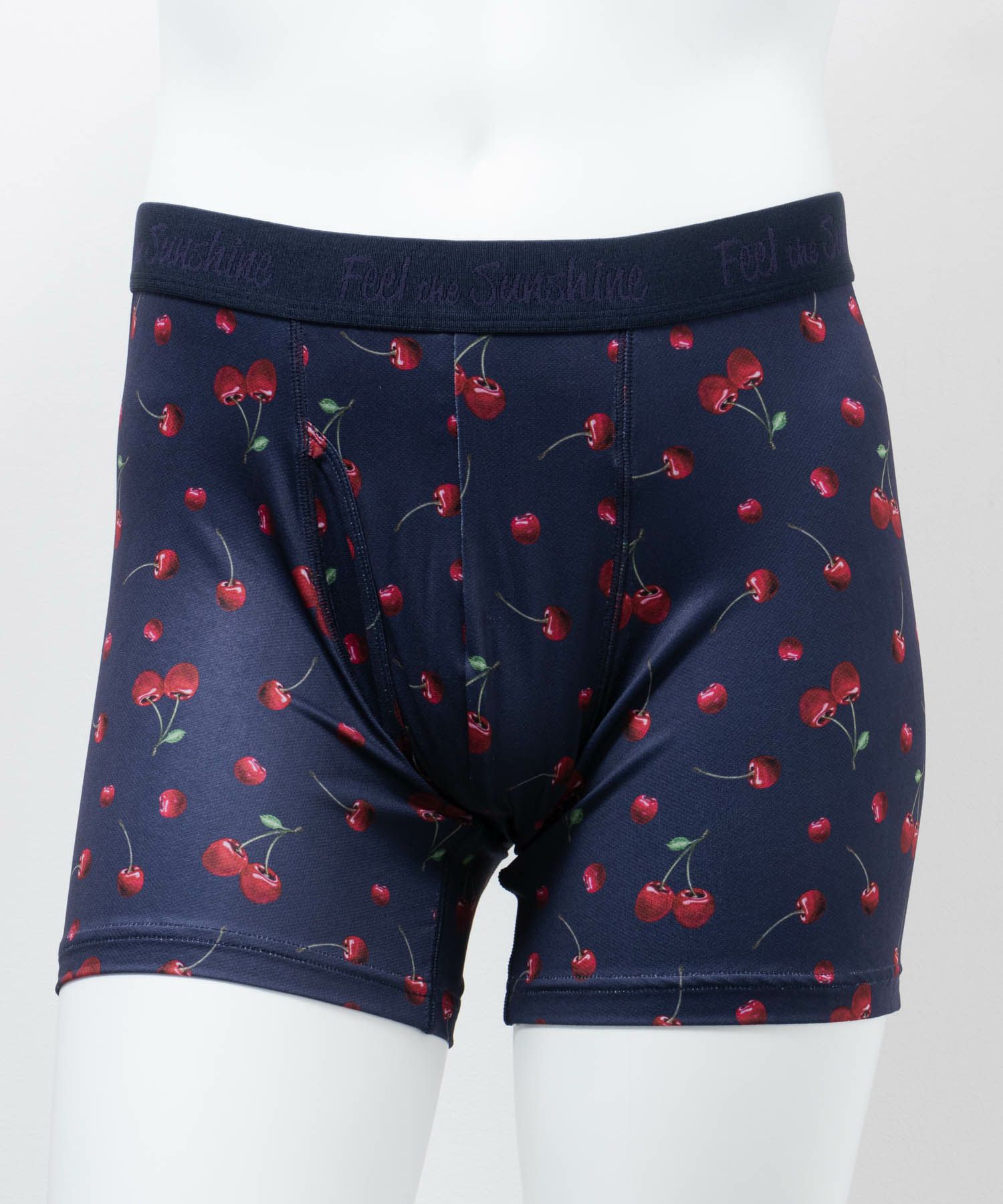 NAVY  メッシュボクサーパンツ チェリー柄 メンズ メール便 対応商品商品サムネイル-1