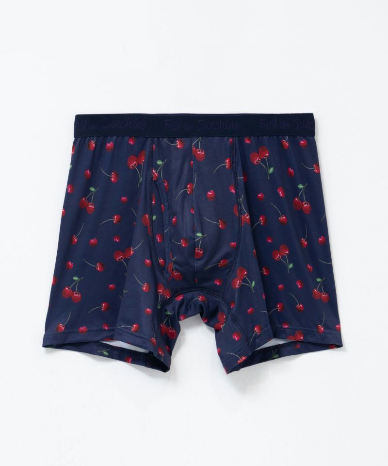 NAVY  メッシュボクサーパンツ チェリー柄 メンズ メール便 対応商品商品画像-4
