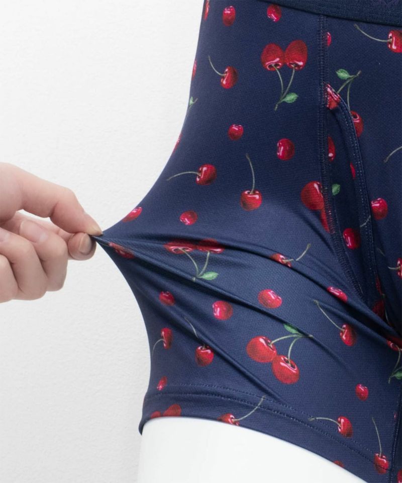 NAVY  メッシュボクサーパンツ チェリー柄 メンズ メール便 対応商品商品画像-8