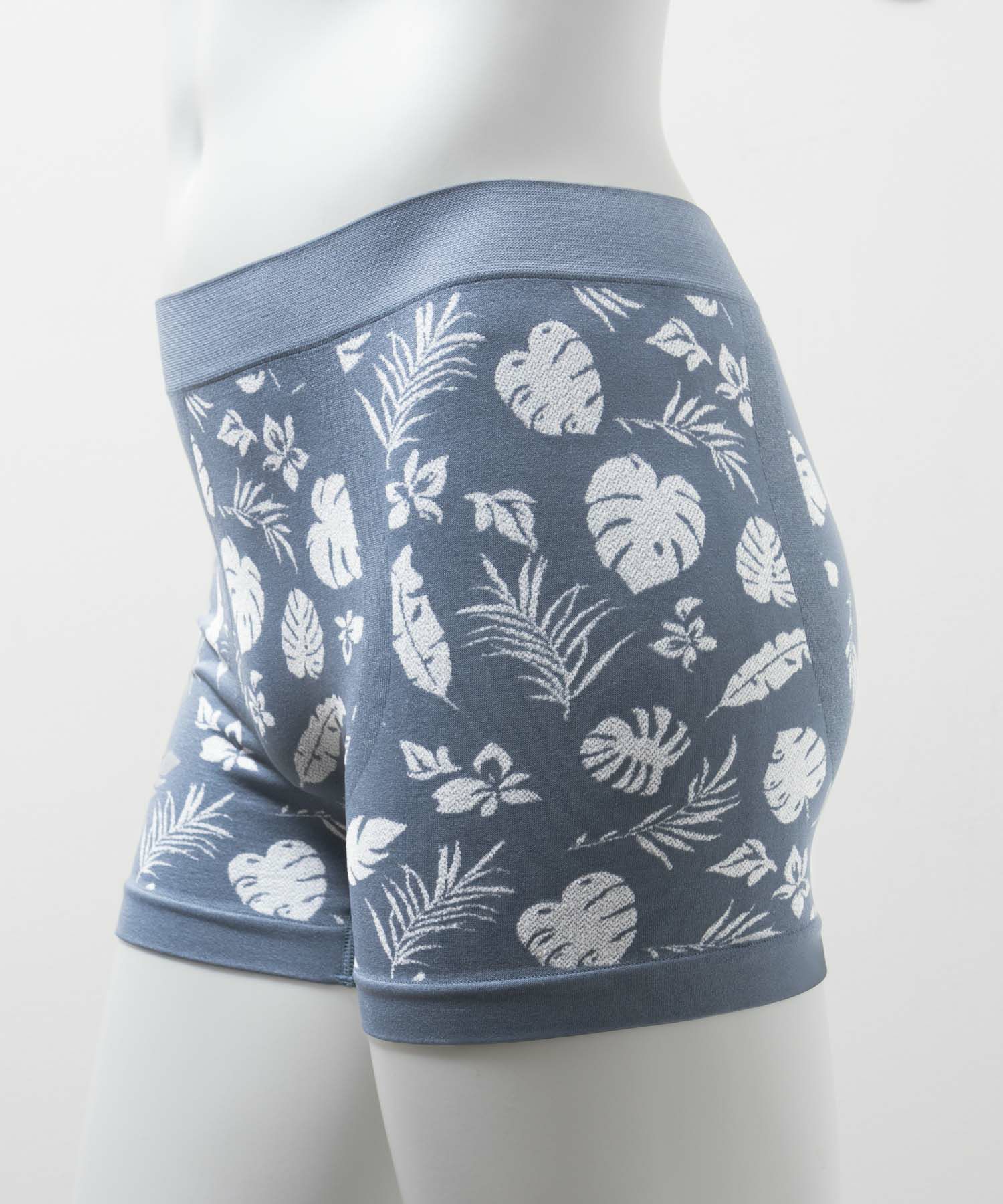 NAVY  成型ボクサーパンツ ボタニカル柄 メンズ メール便 対応商品商品画像-2