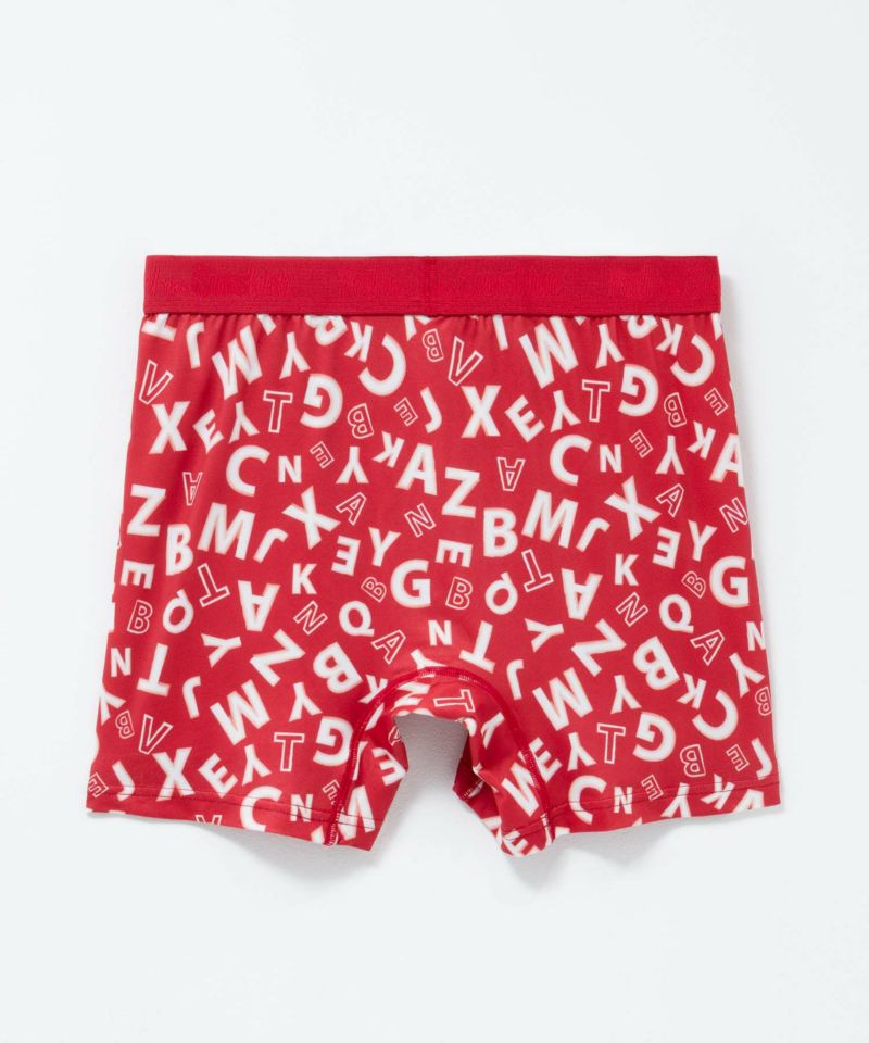 NAVY  メッシュボクサーパンツ 英字柄 メンズ メール便 対応商品商品画像-5