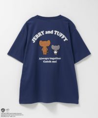 Tom and Jerry ジェリー タフィー サガラ刺繍Tシャツ メンズ ネコポス 対応商品