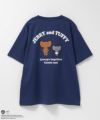 Tom and Jerry ジェリー タフィー サガラ刺繍Tシャツ メンズ ネコポス 対応商品