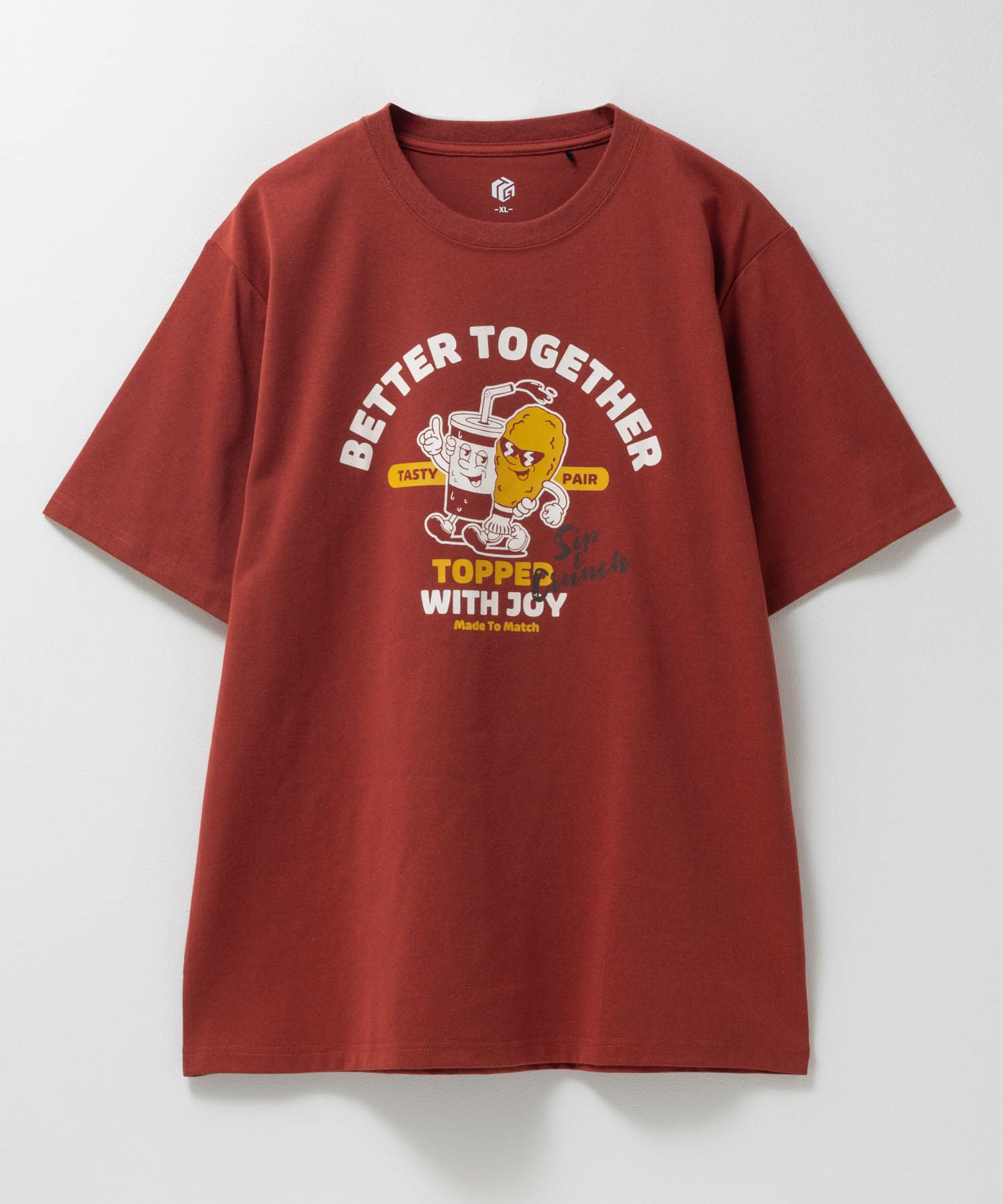 T-GRAPHICS  ファストフードキャラプリント半袖Tシャツ メンズ メール便 対応商品商品画像-5