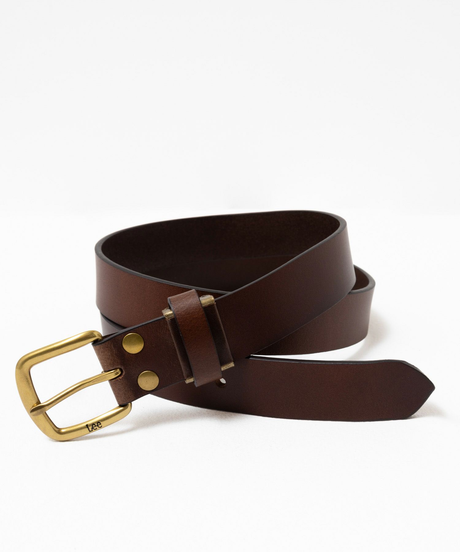 Lee 30mmナローレザーベルト メンズ