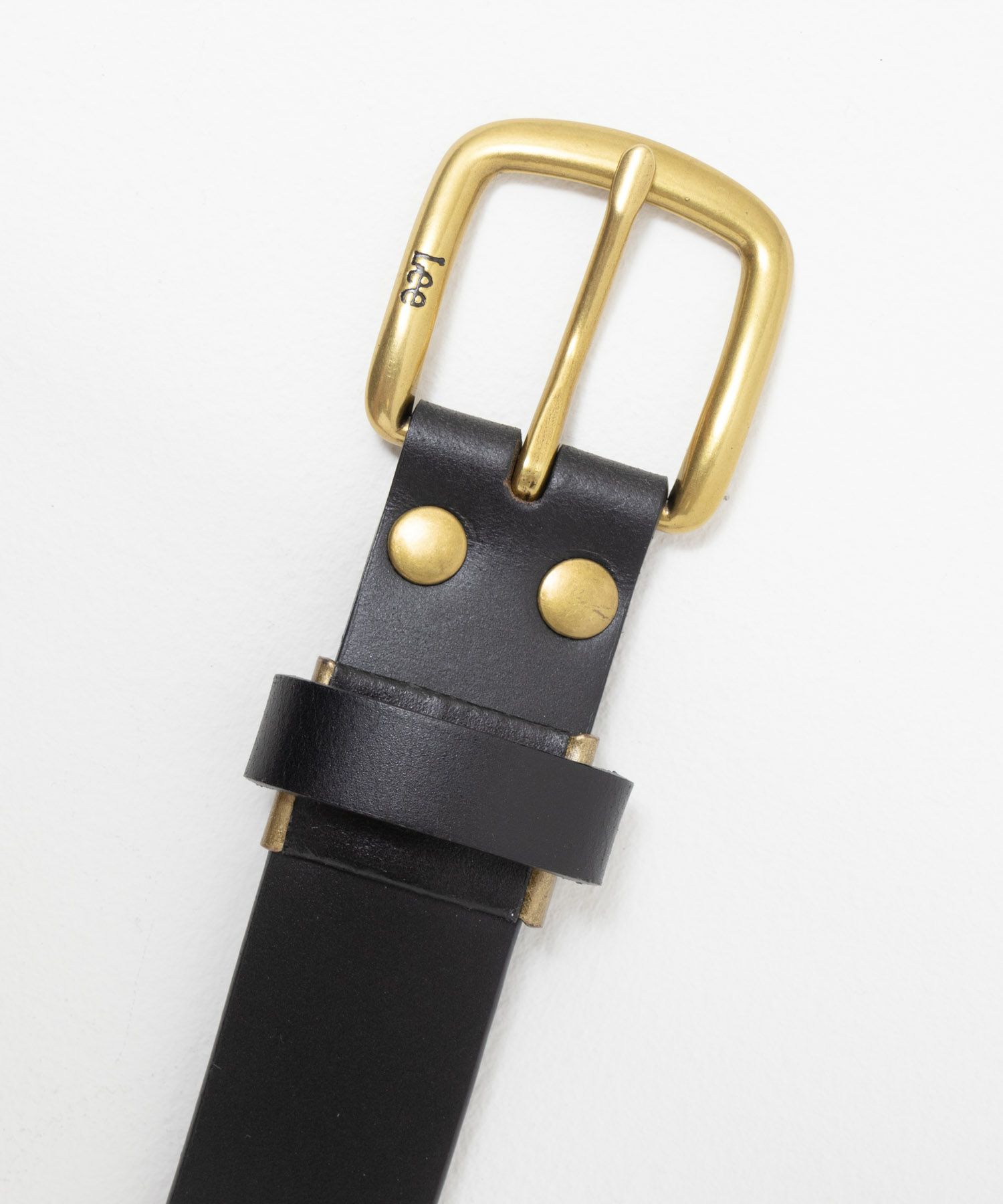 Lee 30mmナローレザーベルト メンズ