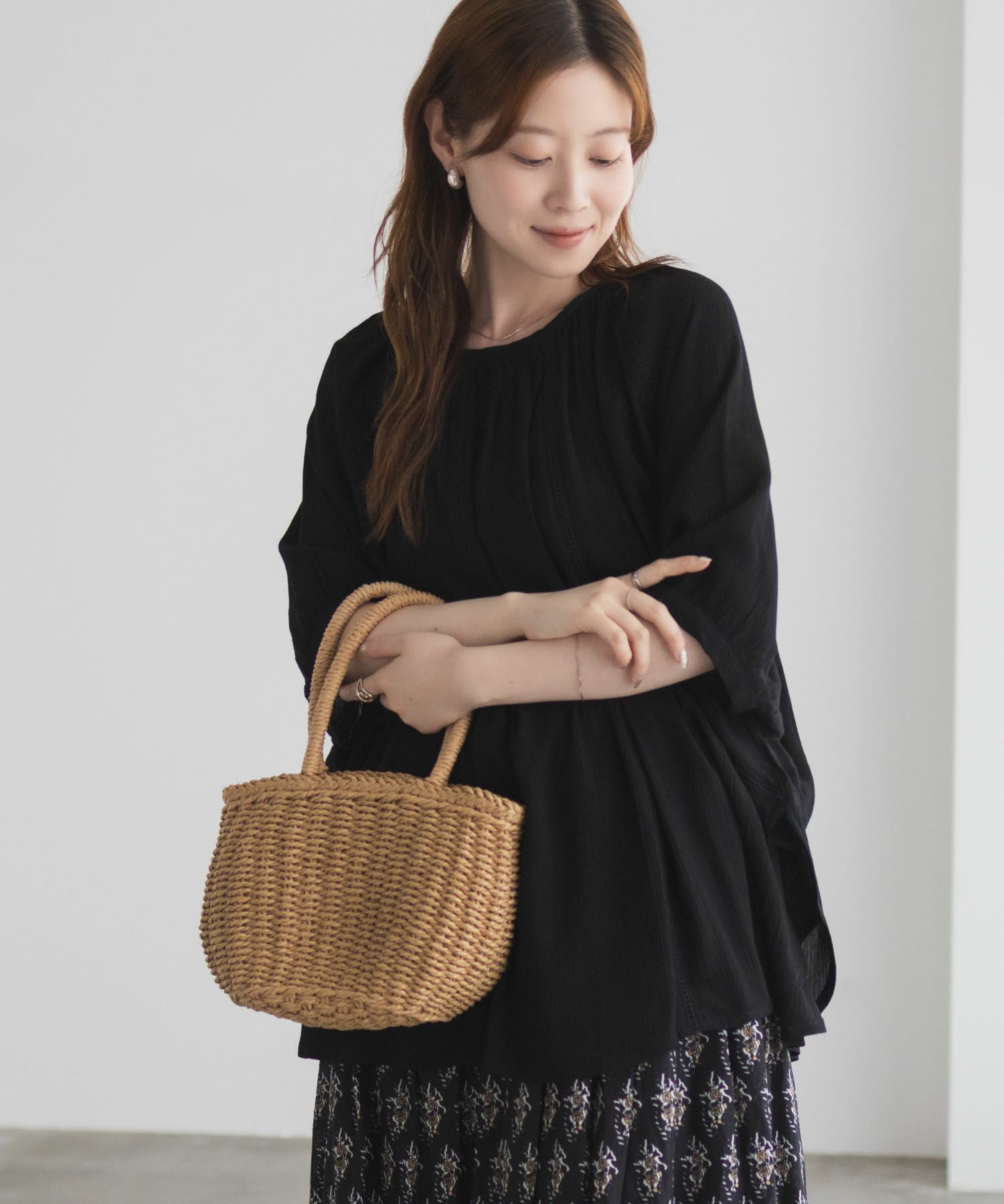 Howdy Marie インドファブリック ハシゴレースドルマンプルオーバー レディース商品画像-7