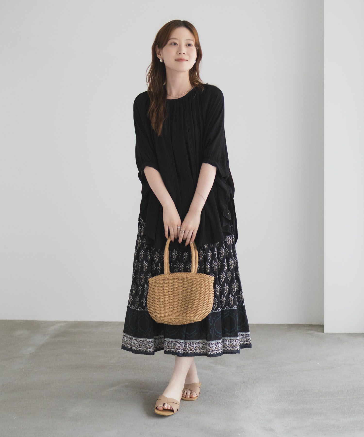 Howdy Marie インドファブリック ハシゴレースドルマンプルオーバー レディース商品画像-10