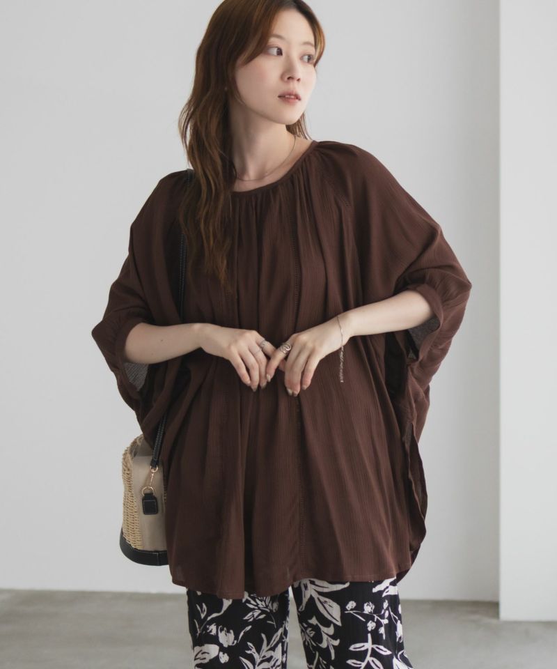 Howdy Marie  インドファブリック ハシゴレースドルマンプルオーバー レディース商品画像-18