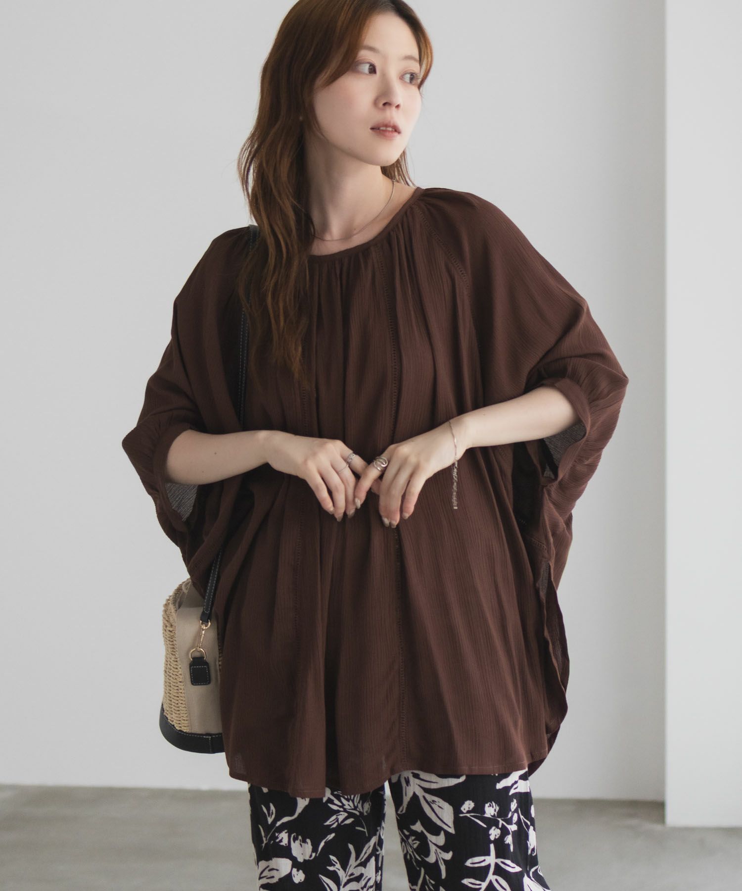 Howdy Marie  インドファブリック ハシゴレースドルマンプルオーバー レディース商品画像-18