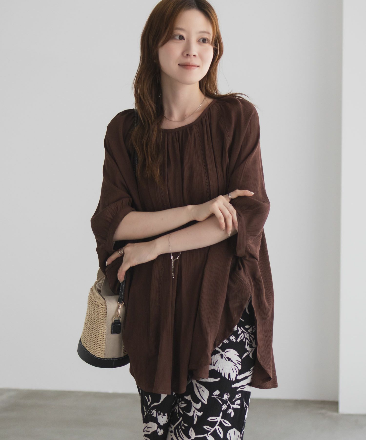 Howdy Marie インドファブリック ハシゴレースドルマンプルオーバー レディース商品画像-19