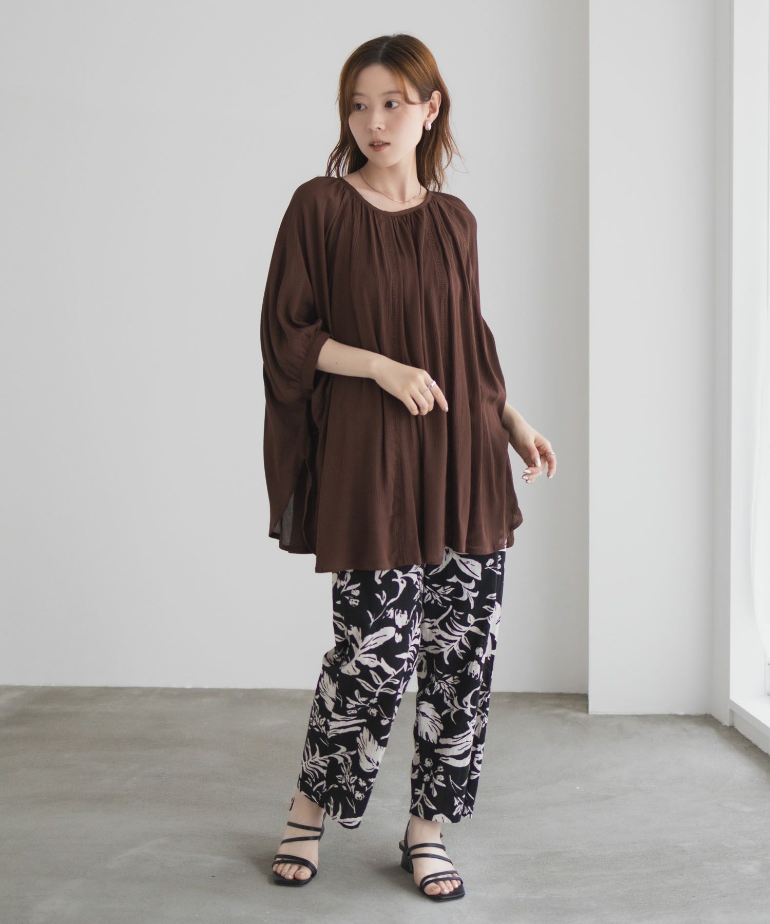 Howdy Marie インドファブリック ハシゴレースドルマンプルオーバー レディース商品画像-34