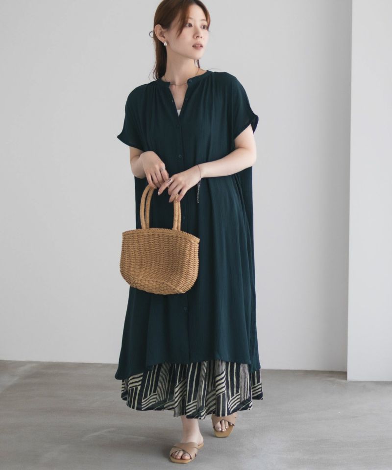 Howdy Marie  インドファブリック 前開きワンピース レディース商品画像-3