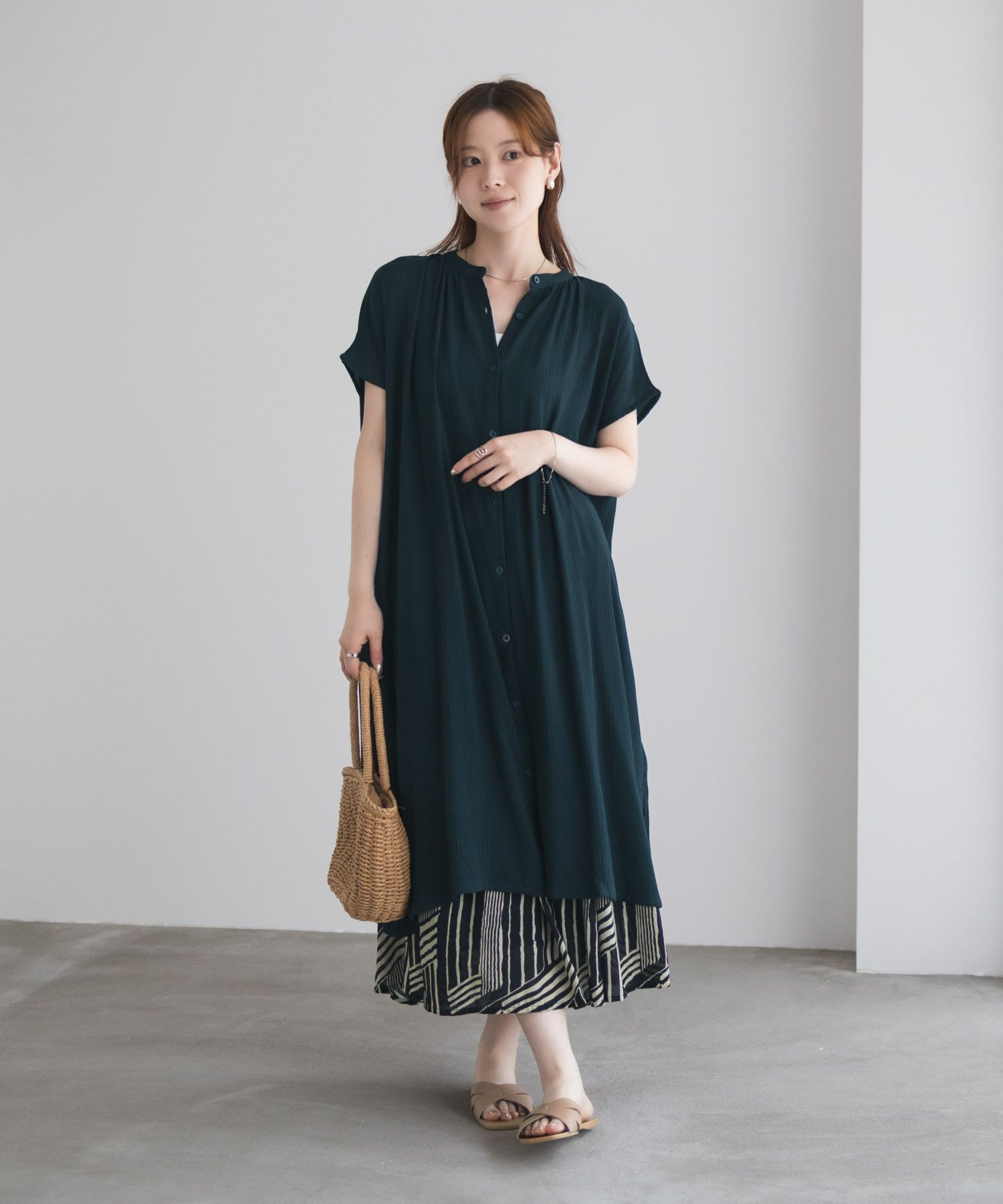 Howdy Marie  インドファブリック 前開きワンピース レディース商品画像-20