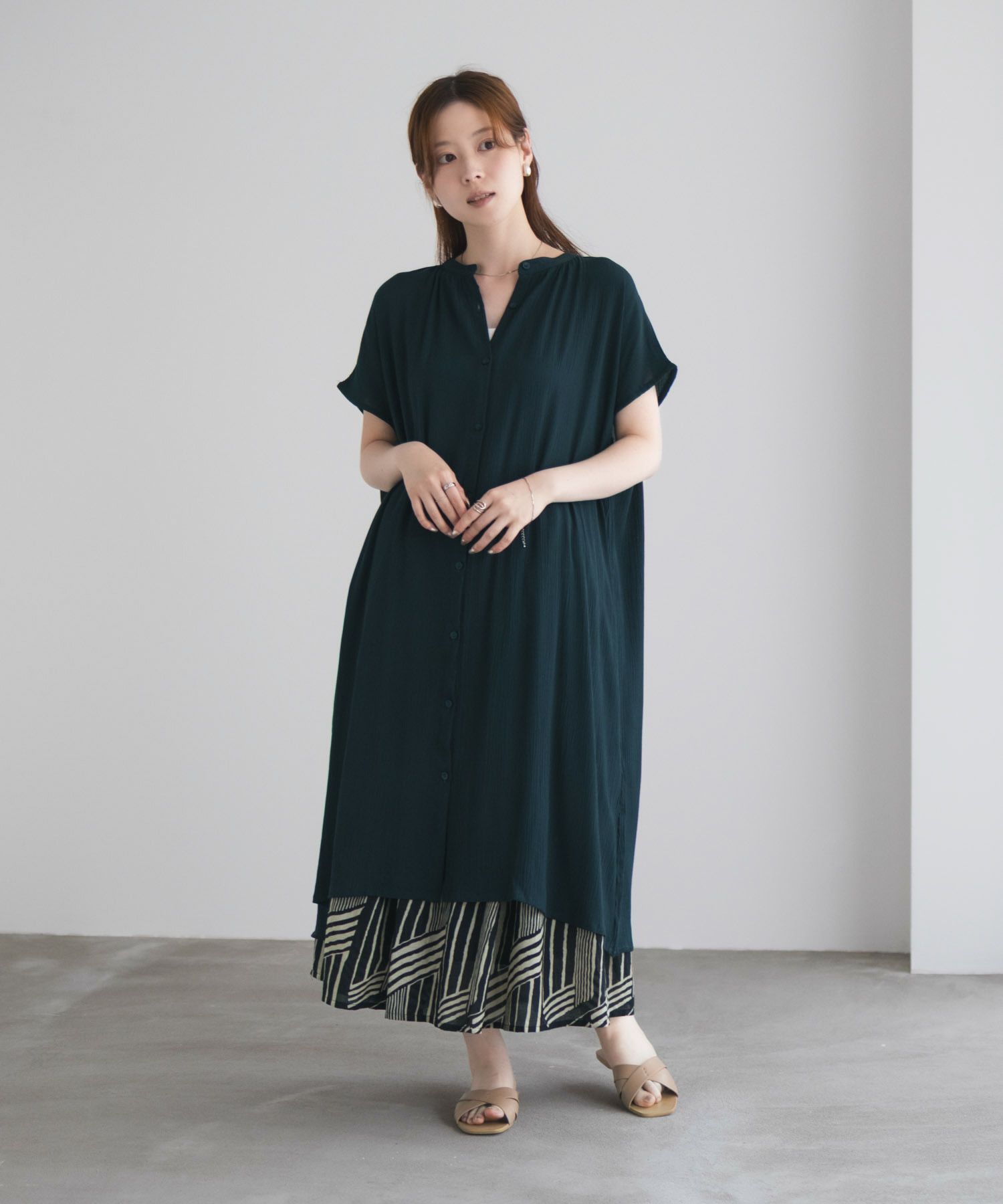 Howdy Marie  インドファブリック 前開きワンピース レディース商品画像-32