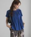 Howdy Marie インドファブリック ギャザーTシャツ レディース ネコポス 対応商品