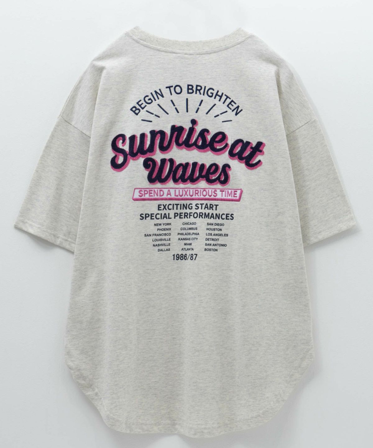 UNDERWRAPS 刺繍ラウンドビッグシルエットTシャツ レディース ネコポス 対応商品