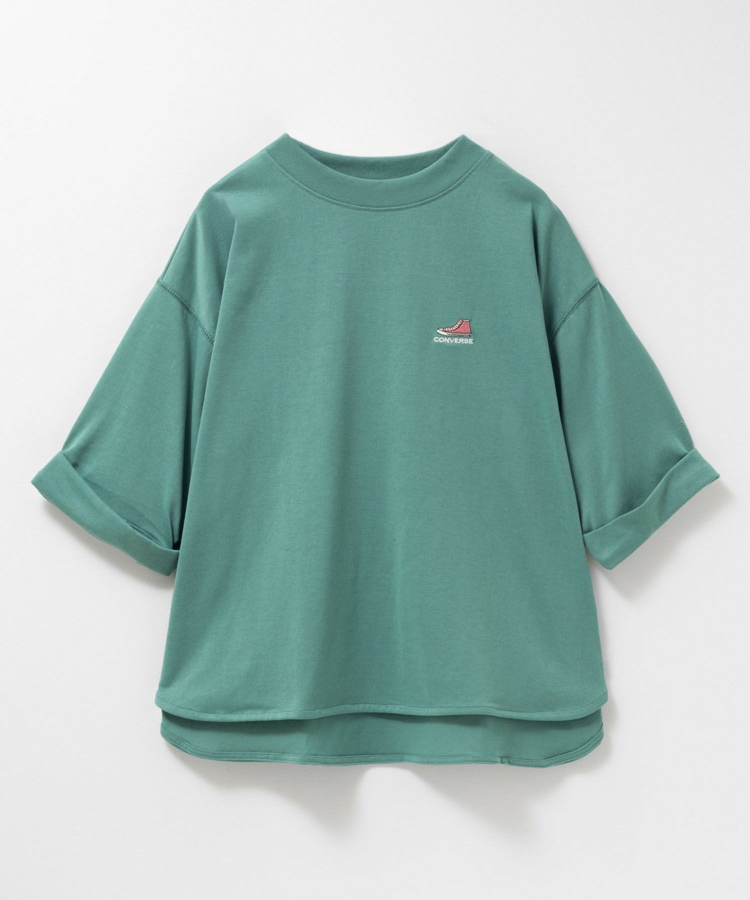 CONVERSE  袖ロールアップTシャツ レディース メール便 対応商品商品画像-29