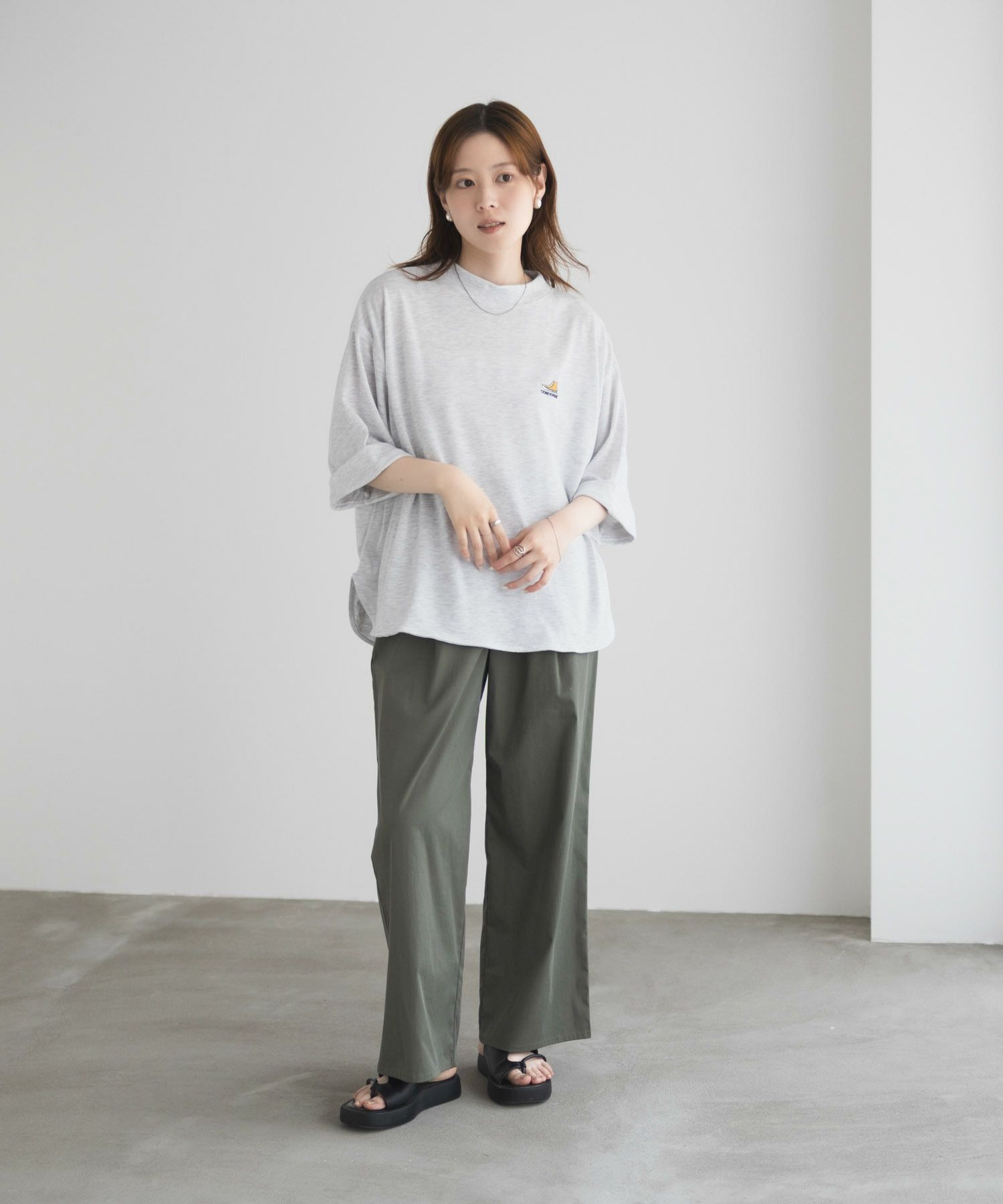 CONVERSE 袖ロールアップTシャツ レディース ネコポス 対応商品