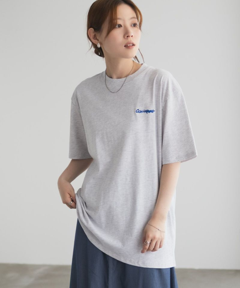 CONVERSE  刺繍プリントルーズTシャツ レディース メール便 対応商品商品画像-5