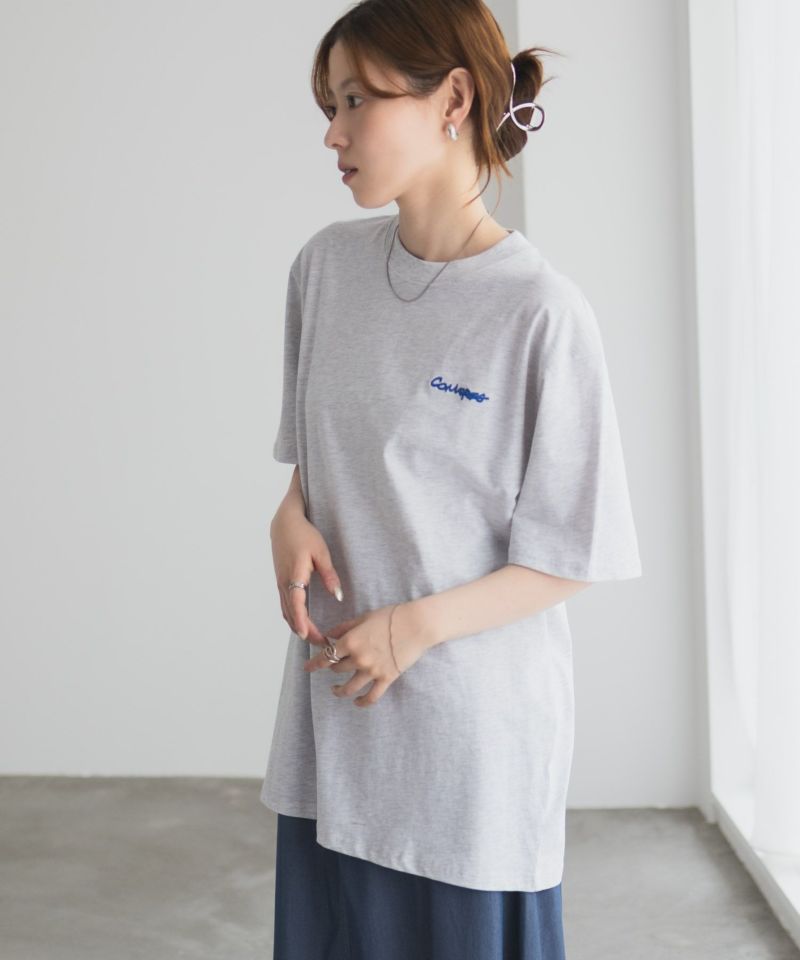 CONVERSE  刺繍プリントルーズTシャツ レディース メール便 対応商品商品画像-6