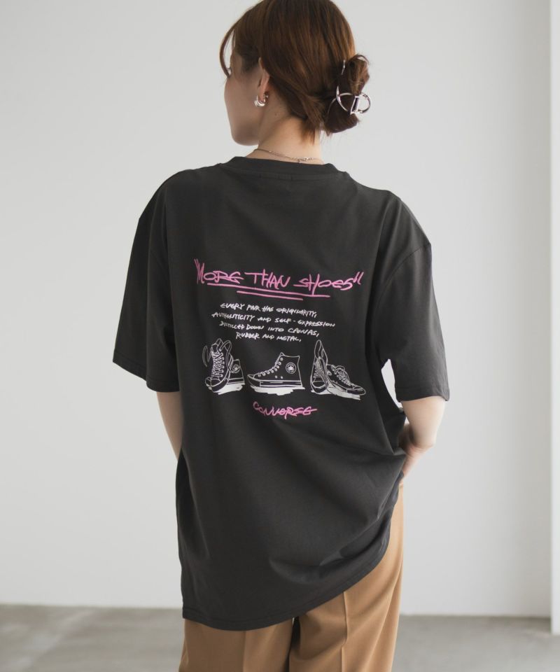 CONVERSE  刺繍プリントルーズTシャツ レディース メール便 対応商品商品画像-10