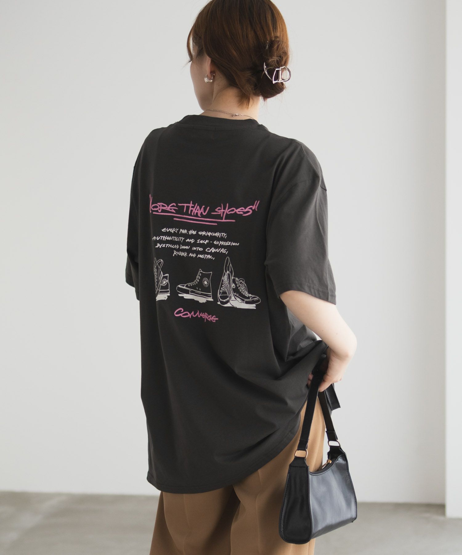CONVERSE  刺繍プリントルーズTシャツ レディース メール便 対応商品商品サムネイル-11