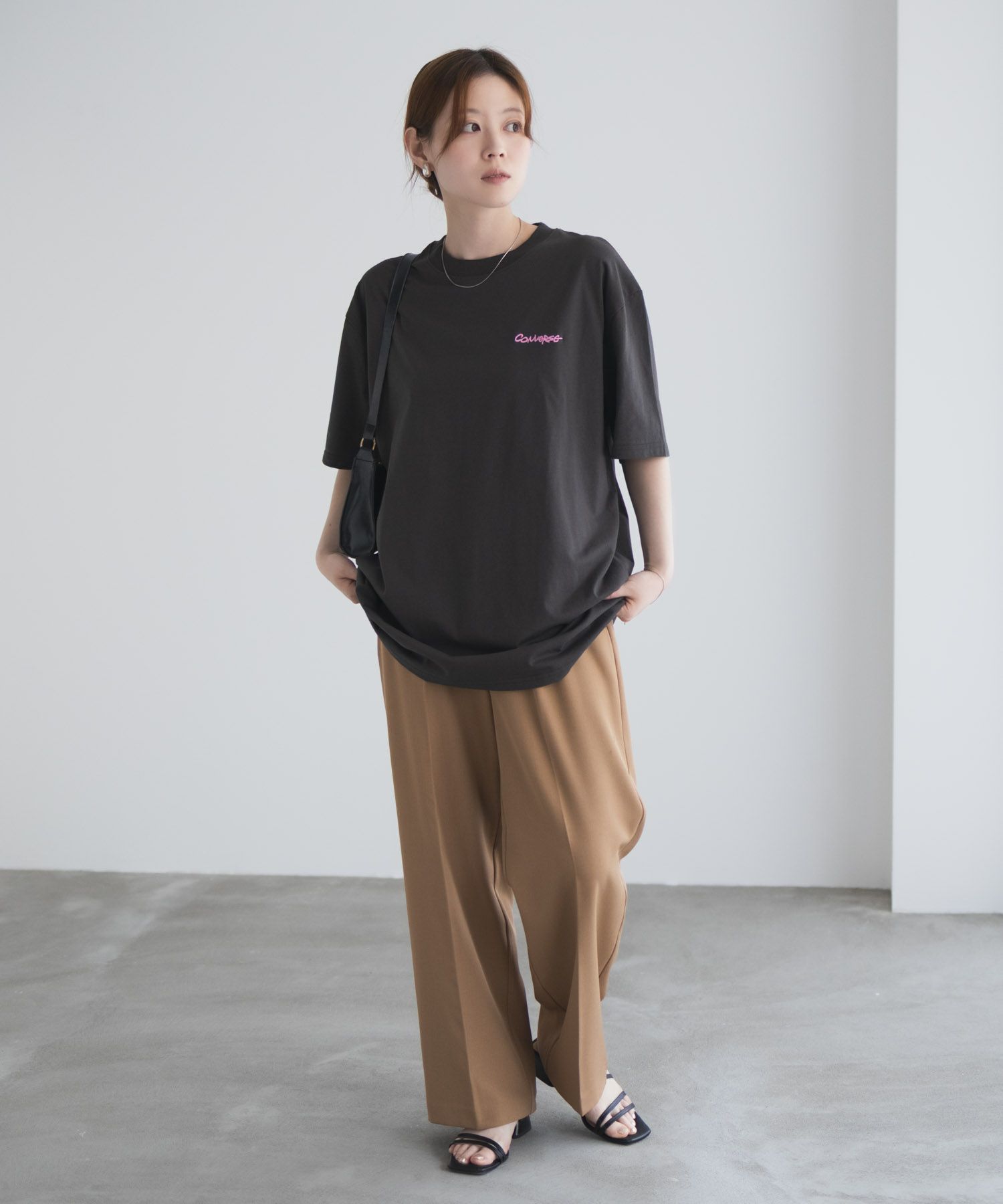 CONVERSE  刺繍プリントルーズTシャツ レディース メール便 対応商品商品サムネイル-12